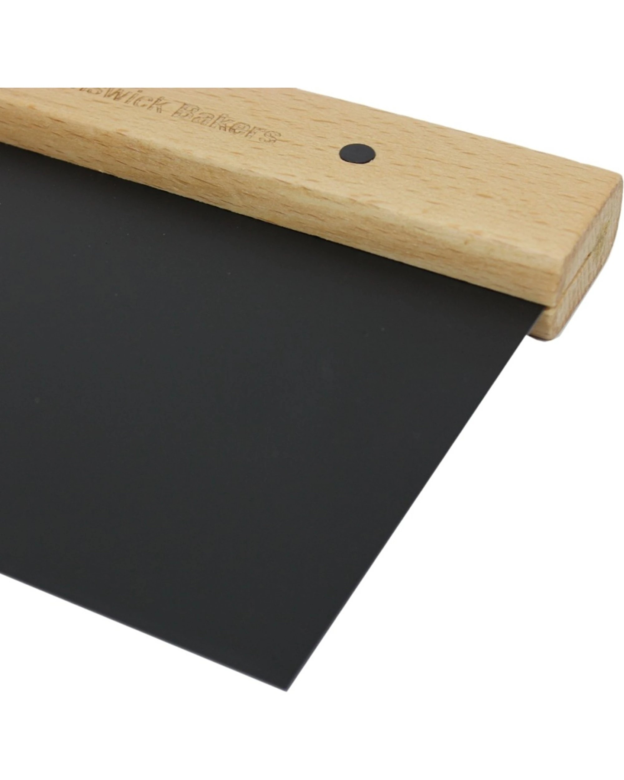 3 Brunswick Bakers Stainless Steel Dough Scraper Oak Handle Kitchen Tool - Black, 3 of 3