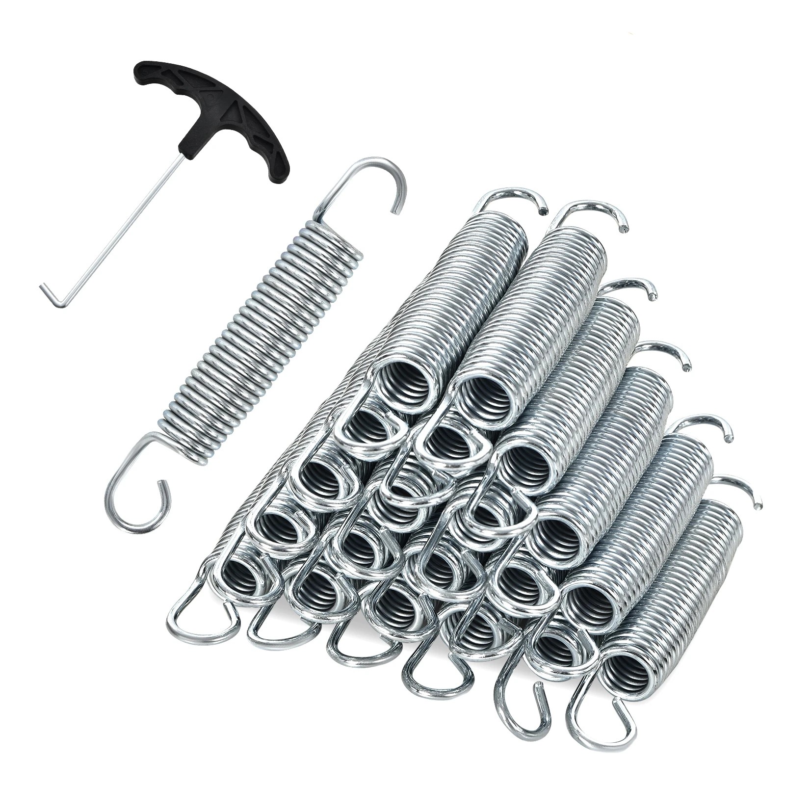 1 Costway 14cmx20 Trampoline Springs Galvanized Steel Replacement Repair Spring - Silver, 1 of 1