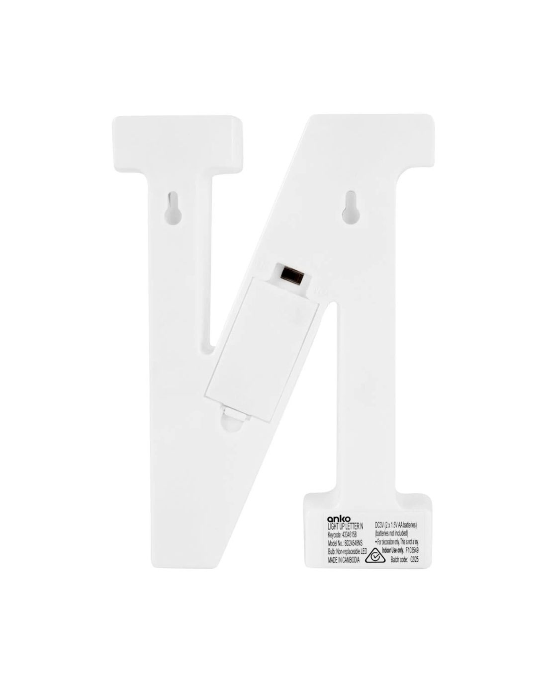 3 Light Up Letter - N, 3 of 5