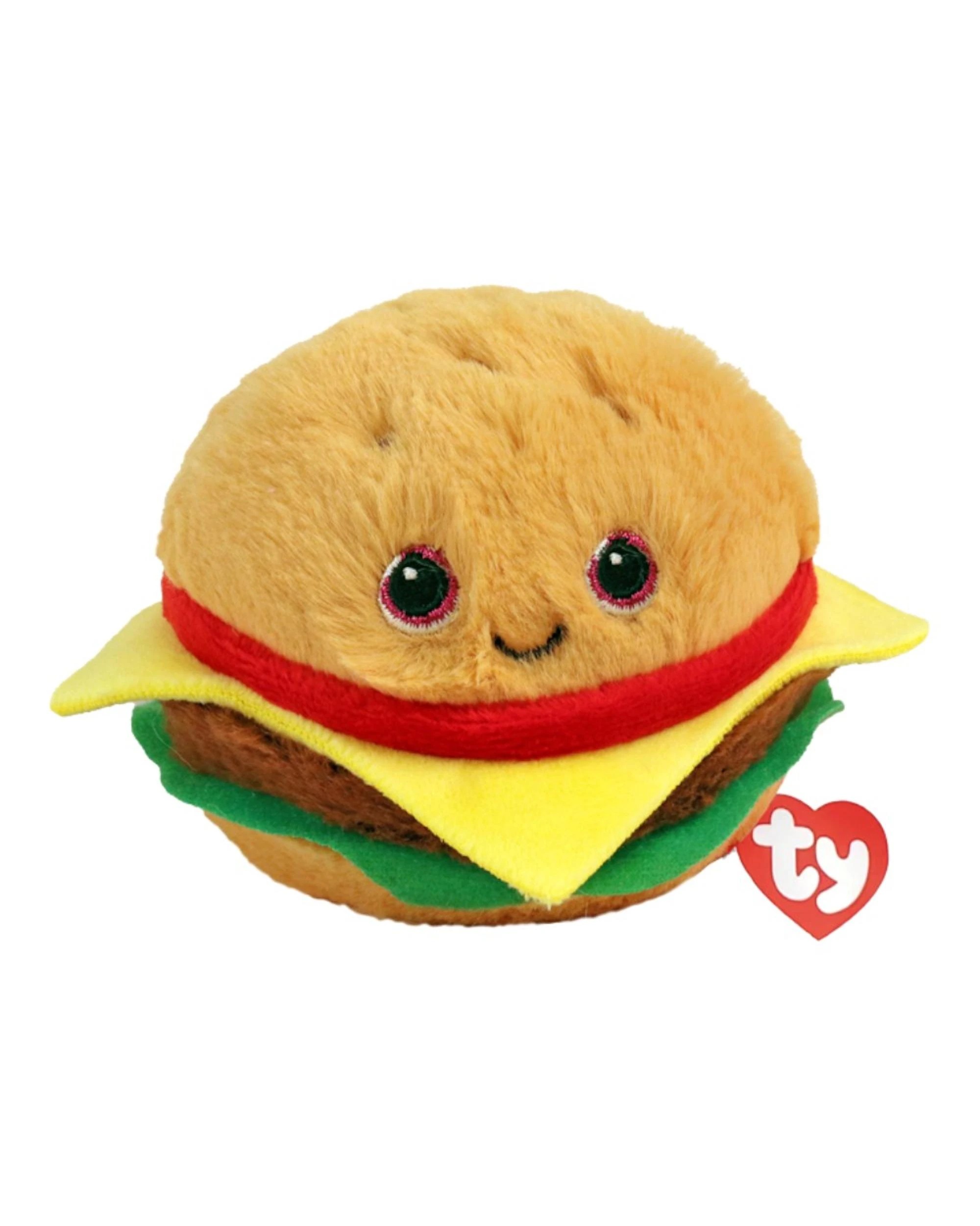 1 TY Beanie Bouncers Buns The Hamburger Plush, 1 of 1