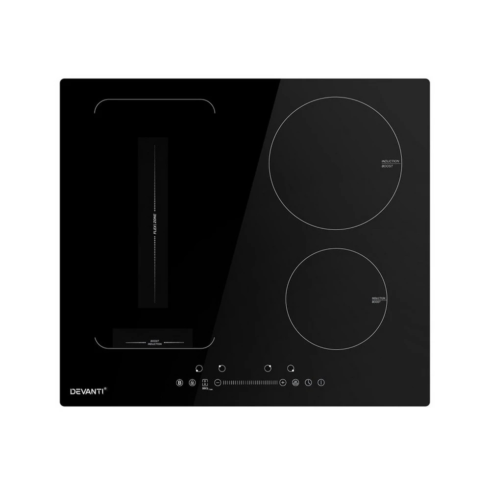 1 Devanti Induction Cooktop 60cm Electric Cooker - Black, 1 of 8