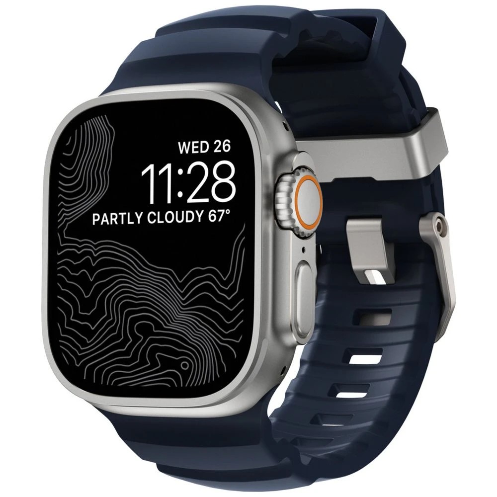 1 Nomad Apple Watch Band Rocky Point 44-46mm Blue, 1 of 4