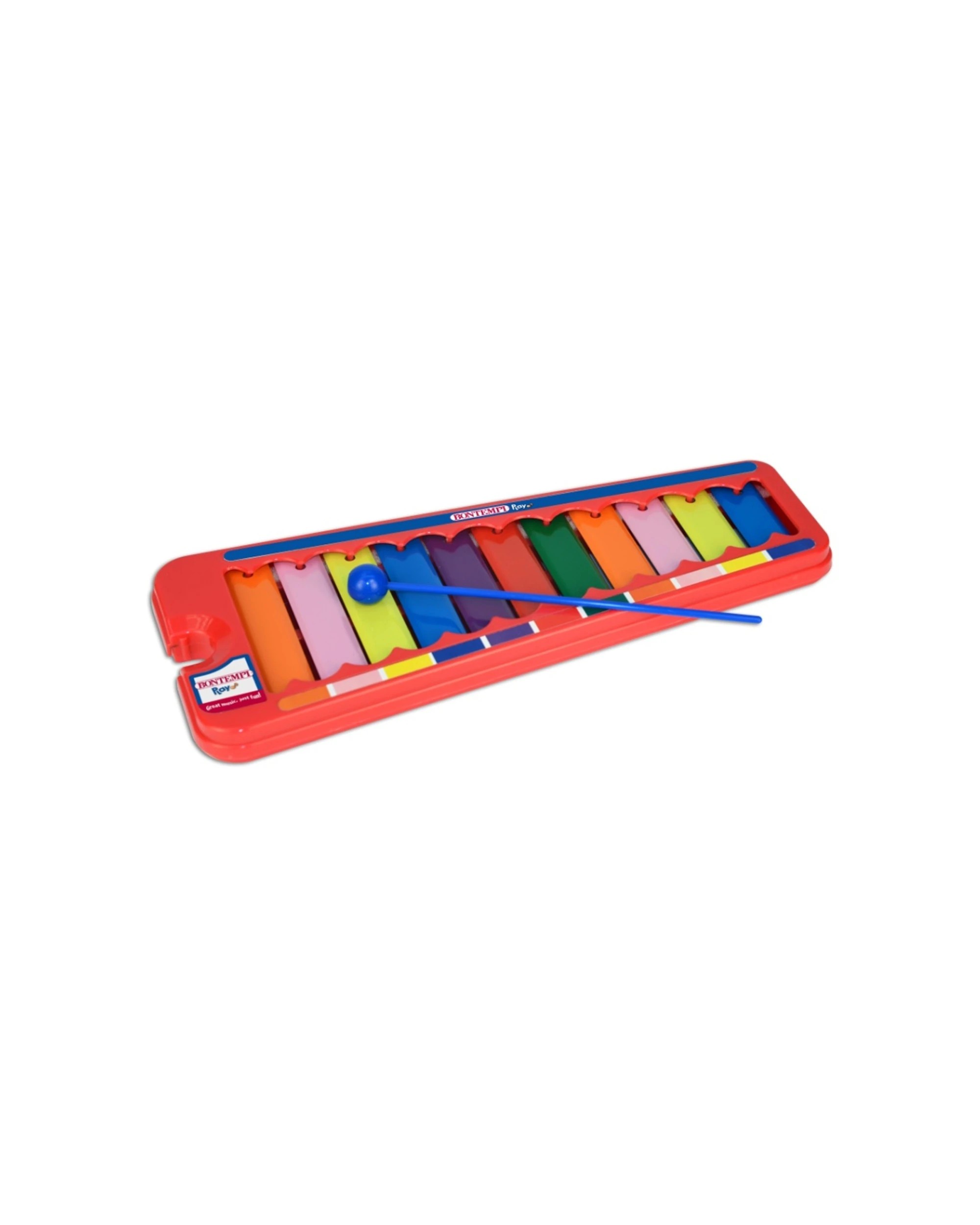 2 Bontempi 2PK Xylophone 11 Coloured Metal Notes With Stick Kids Toy - Multi, 2 of 4