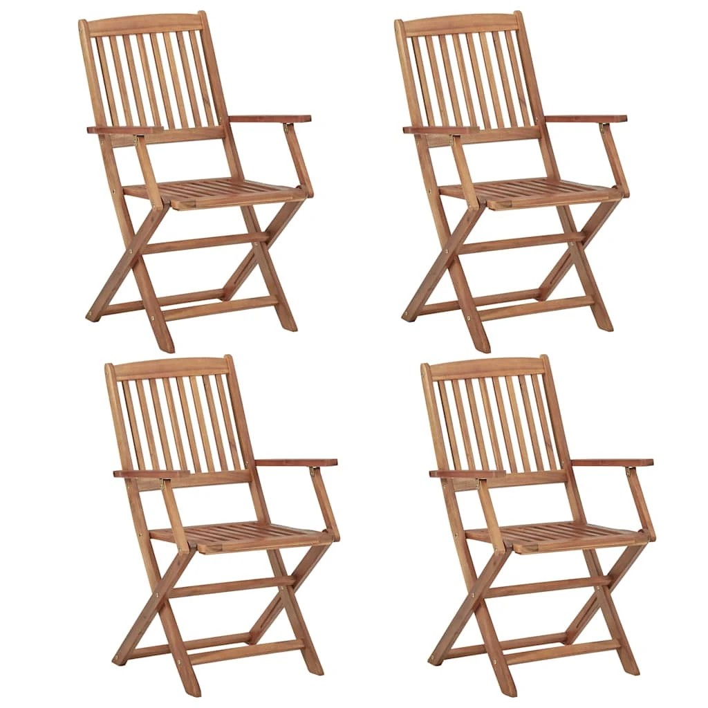 6 vidaXL dining set Foldable - Brown, 6 of 8