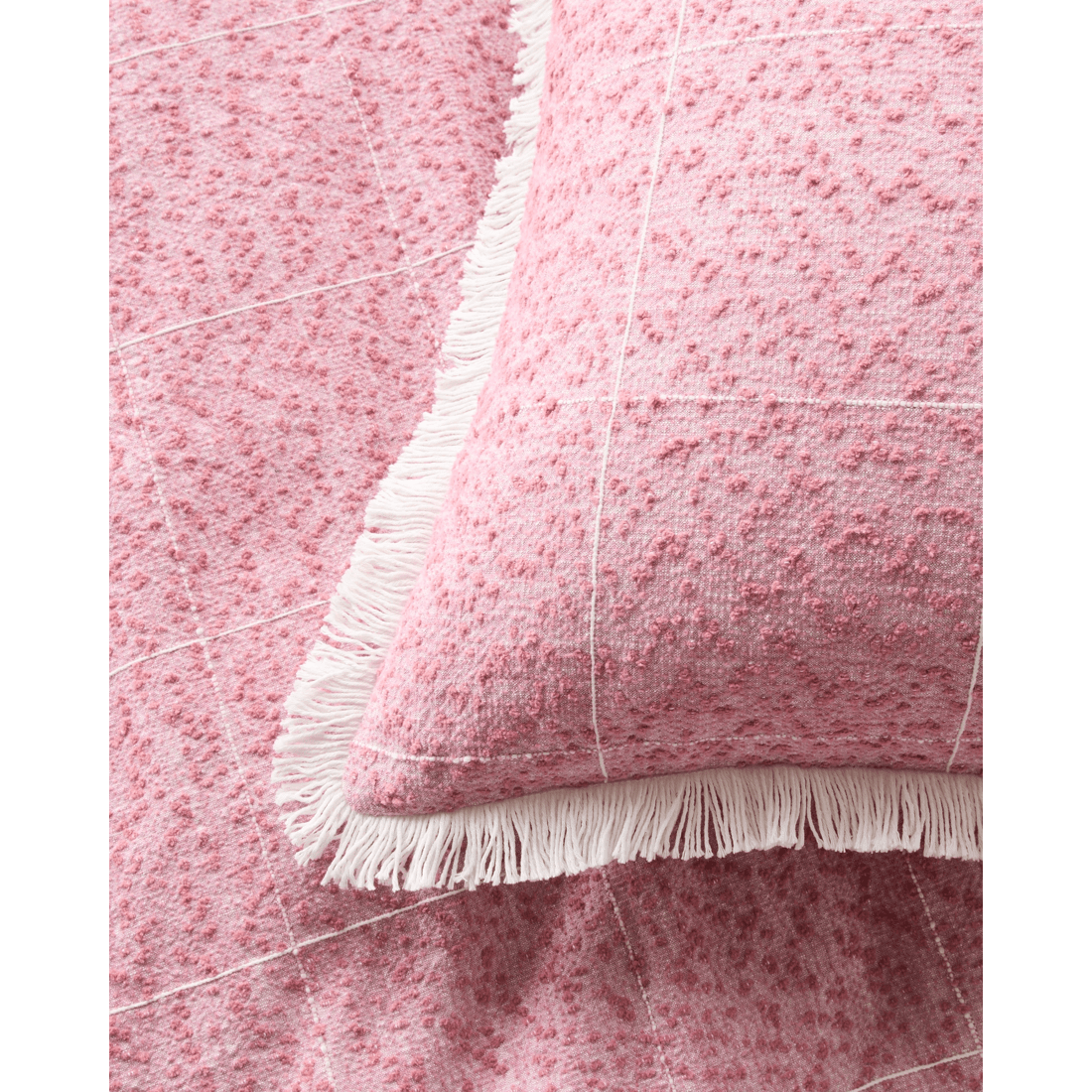 3 Target Alexis Boucle With Fringe Quilt Cover Set
 - Queen Bed
 - Pink, 3 of 3