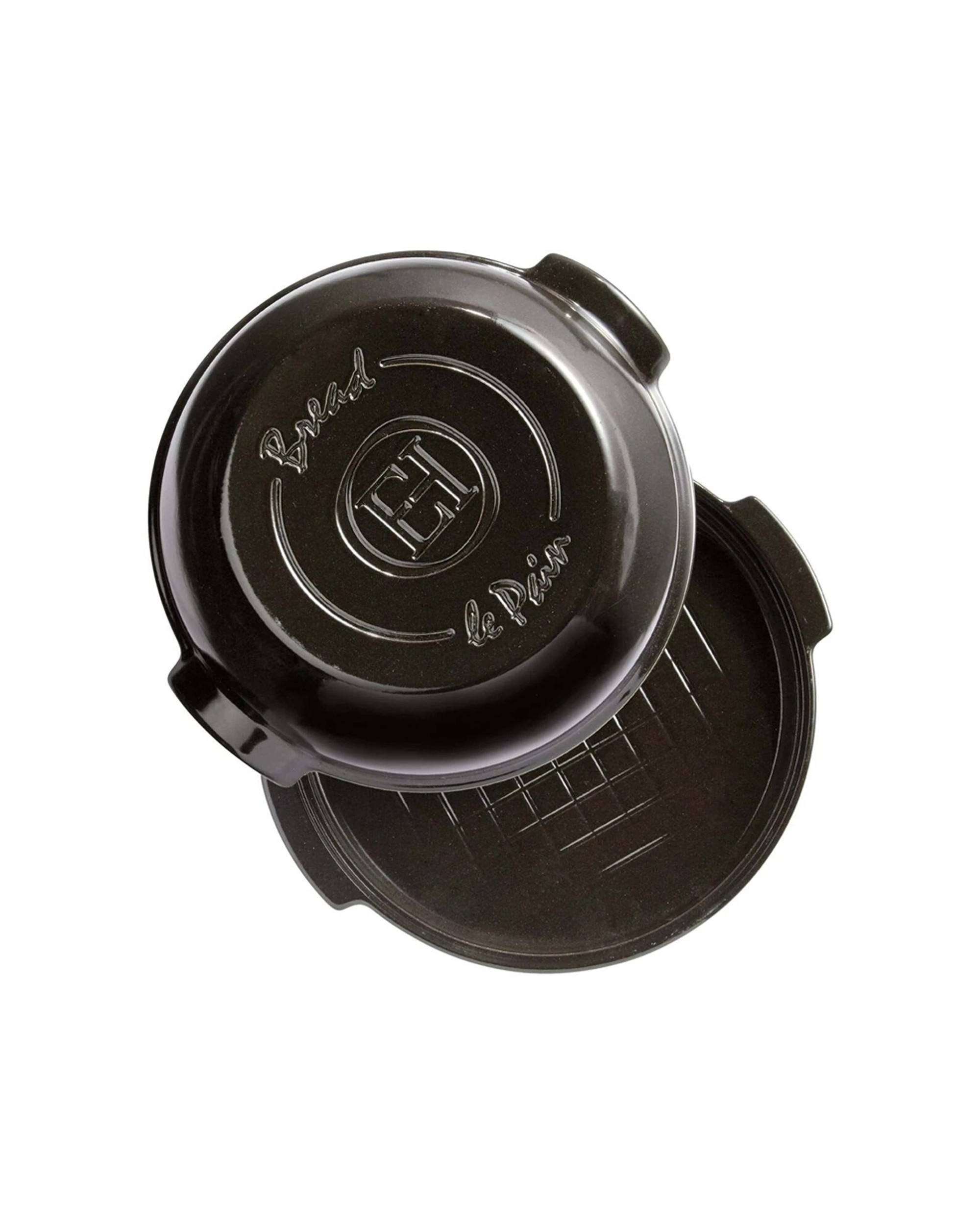 3 Emile Henry 32.5cm Ceramic Round Bread Baker Dish W/ Lid Oven Baking Charcoal
 - Charcoal, 3 of 9