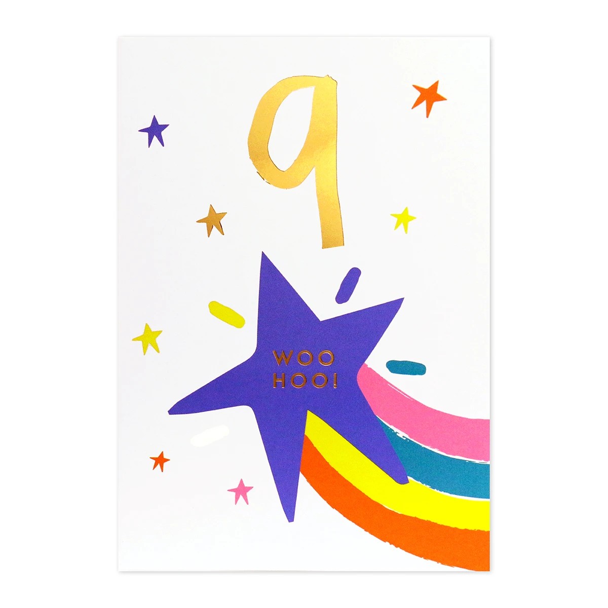 3 Connections from Hallmark 9th Birthday Card - Stars and Rainbow, 3 of 3