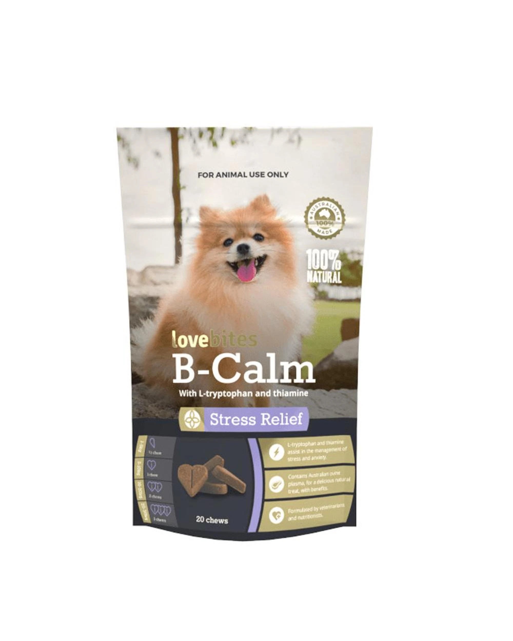 1 Vetafarm Lovebites B Calm Stress Relief Dog Chew 30 Pack, 1 of 1