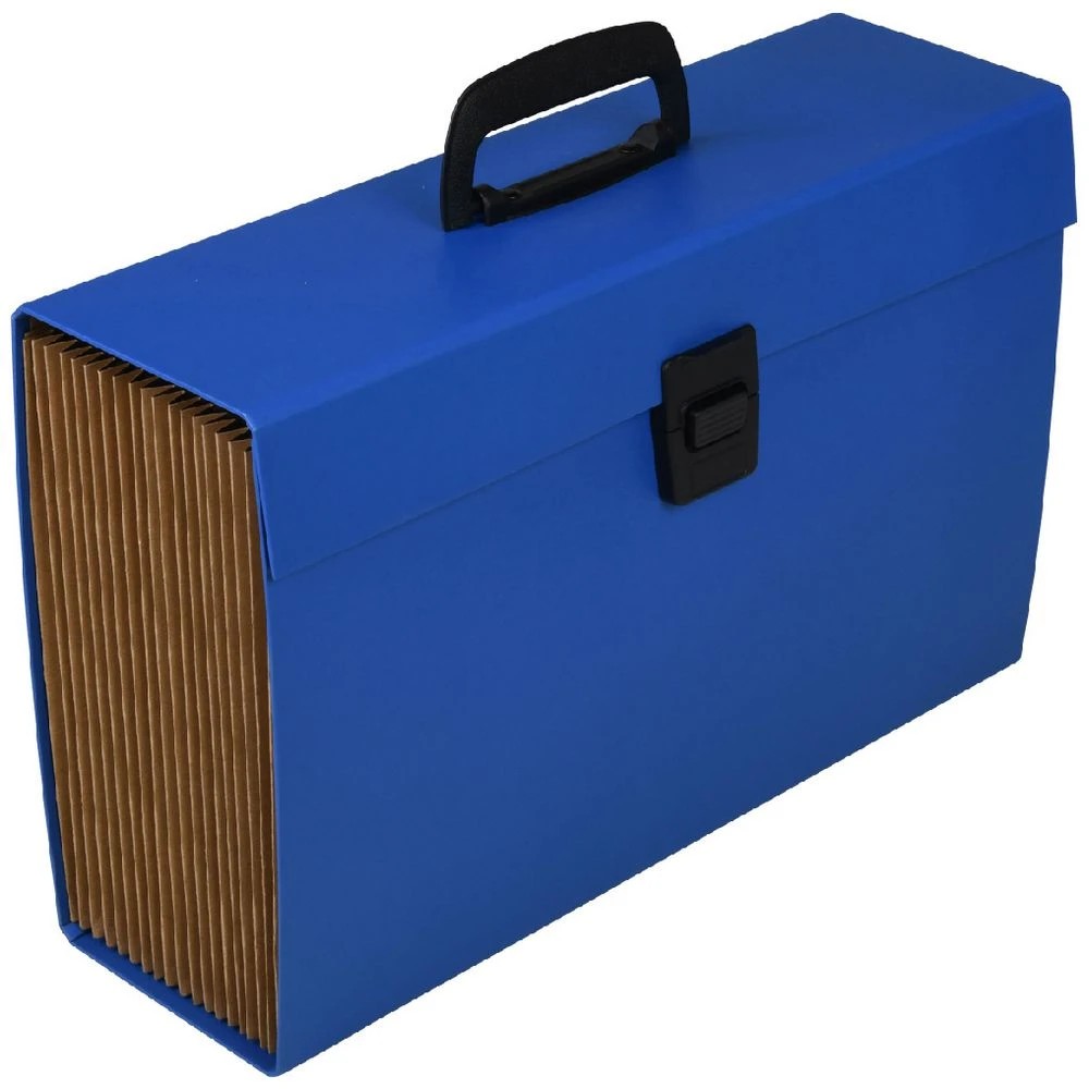 1 Keji Expanding Carry File Blue, 1 of 4