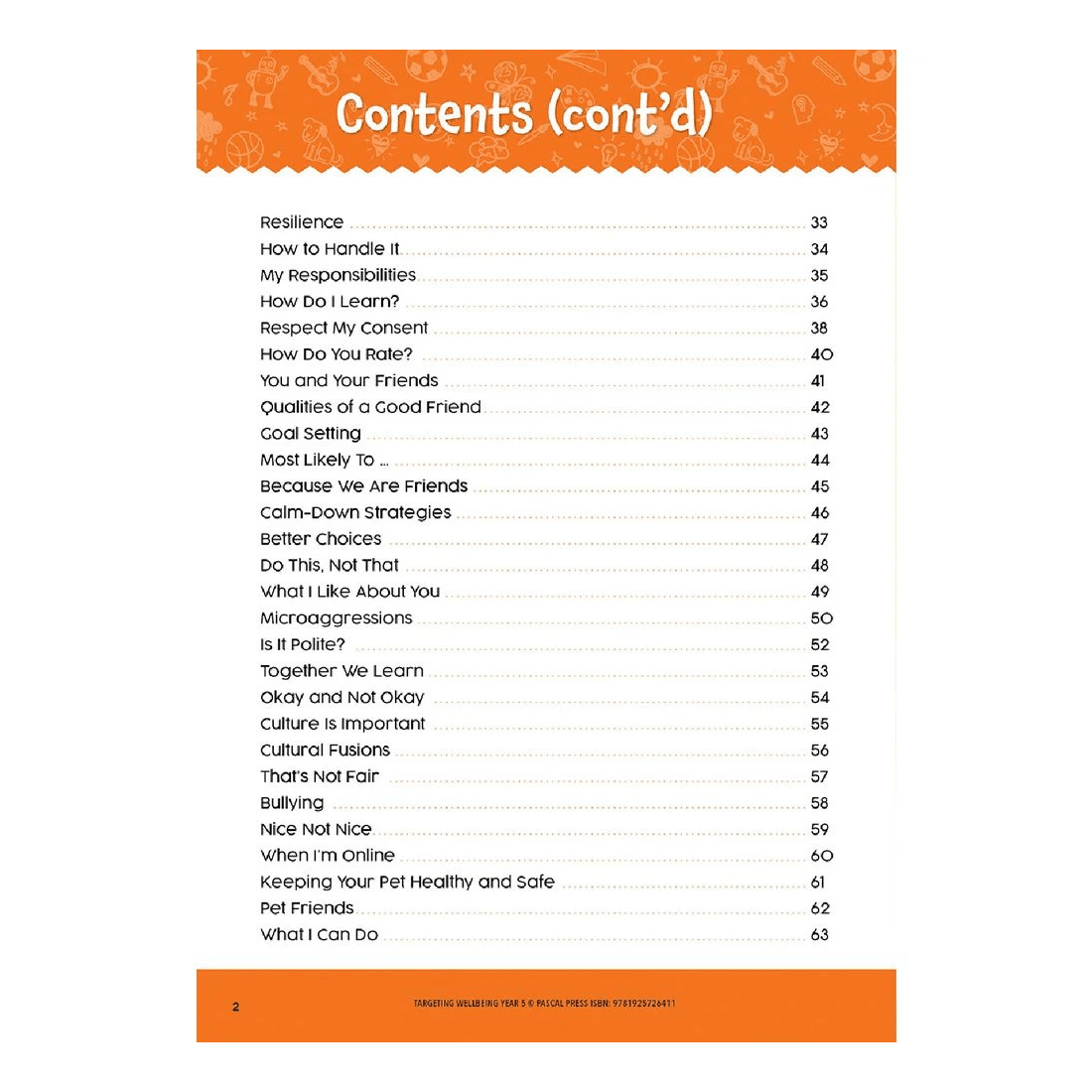 3 Targeting Wellbeing Year 5, 3 of 8