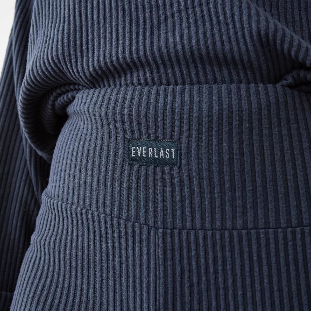 5 Everlast Womens Ribbed Luxe Flare Trackpants Wshed Navy, 5 of 5