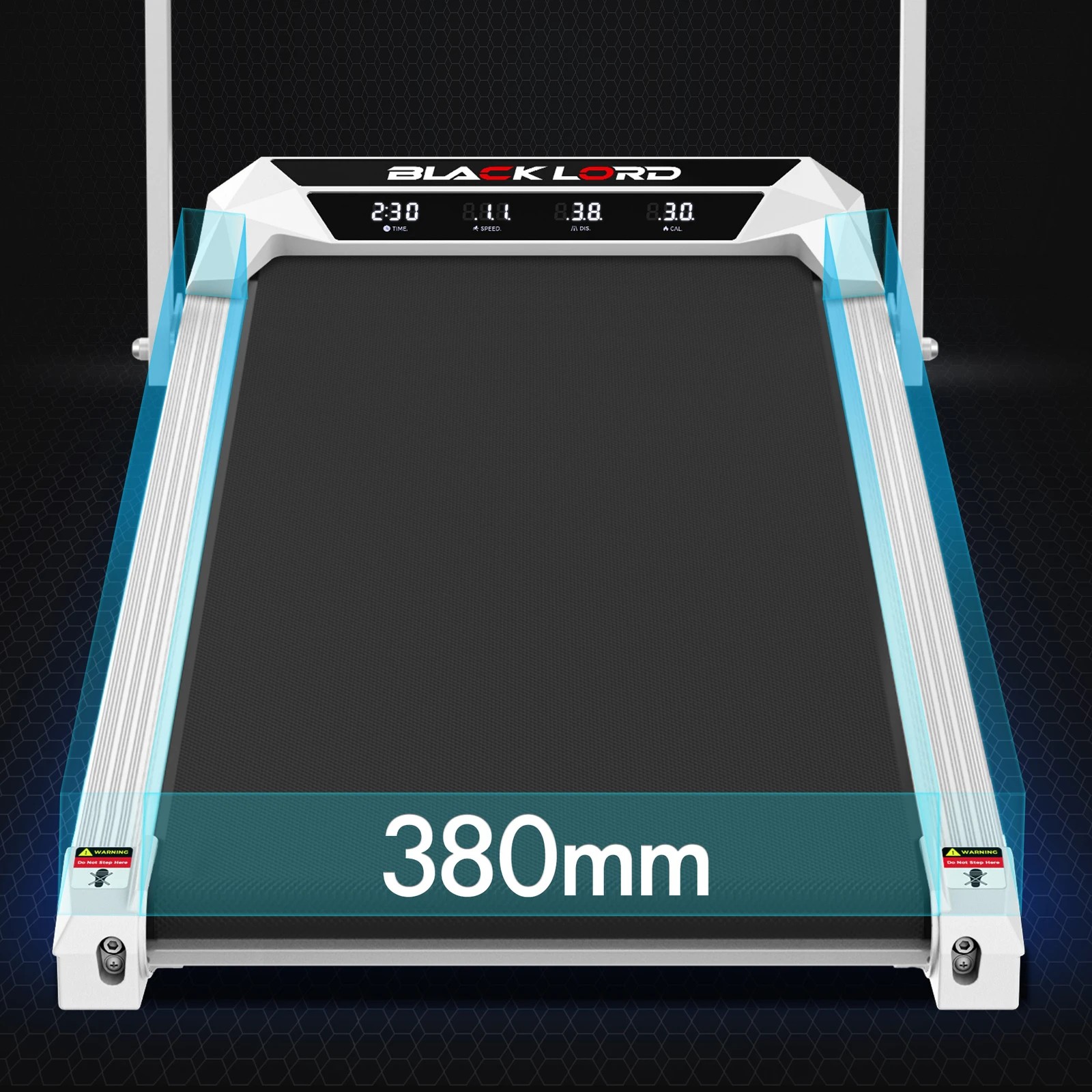 7 Black Lord Treadmill Electric Walking Pad Under Desk Home Incline Foldable - White, 7 of 10
