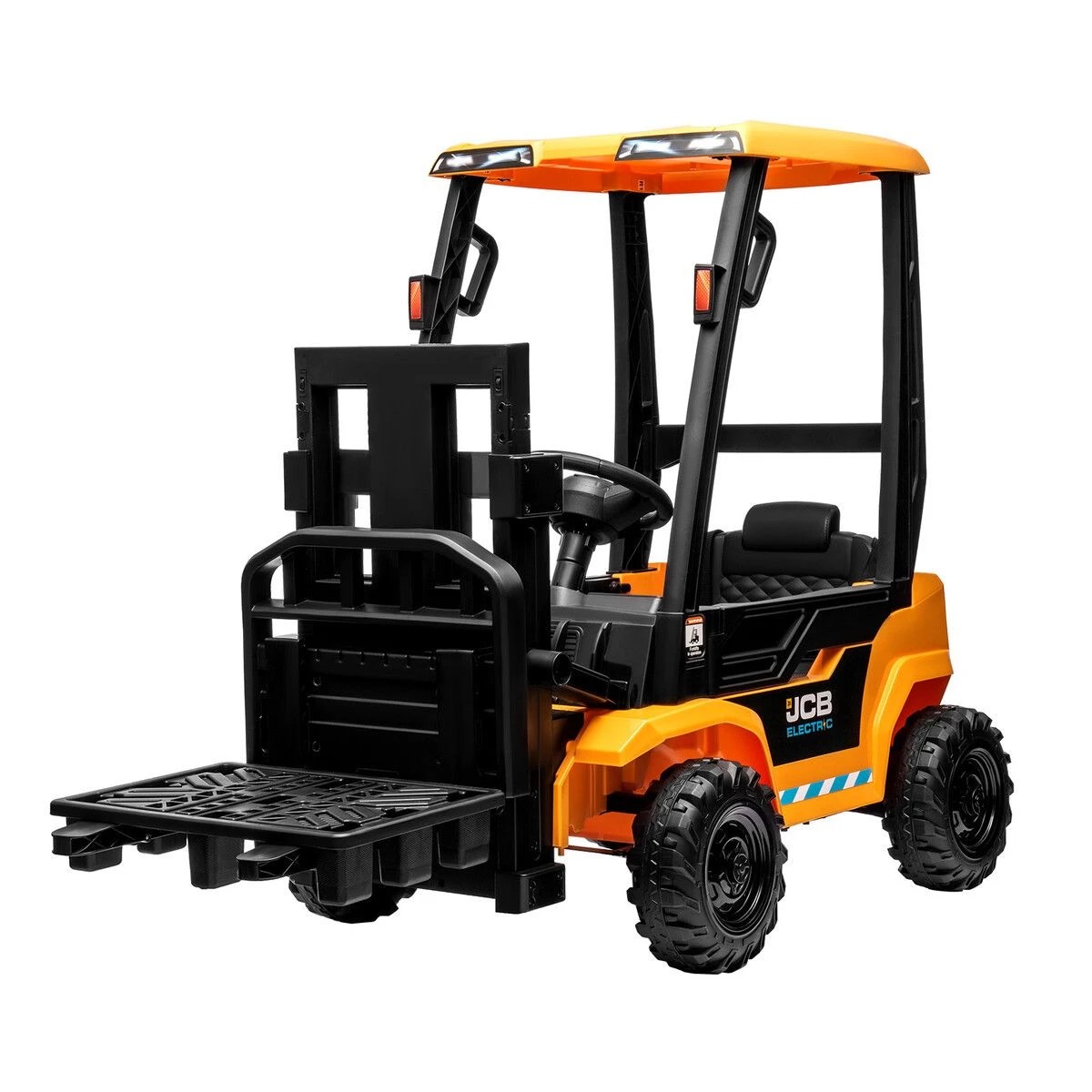 1 AUSWAY Kids Forklift Truck Toy Electric RC Ride on Car Parental Remote Control, 1 of 5