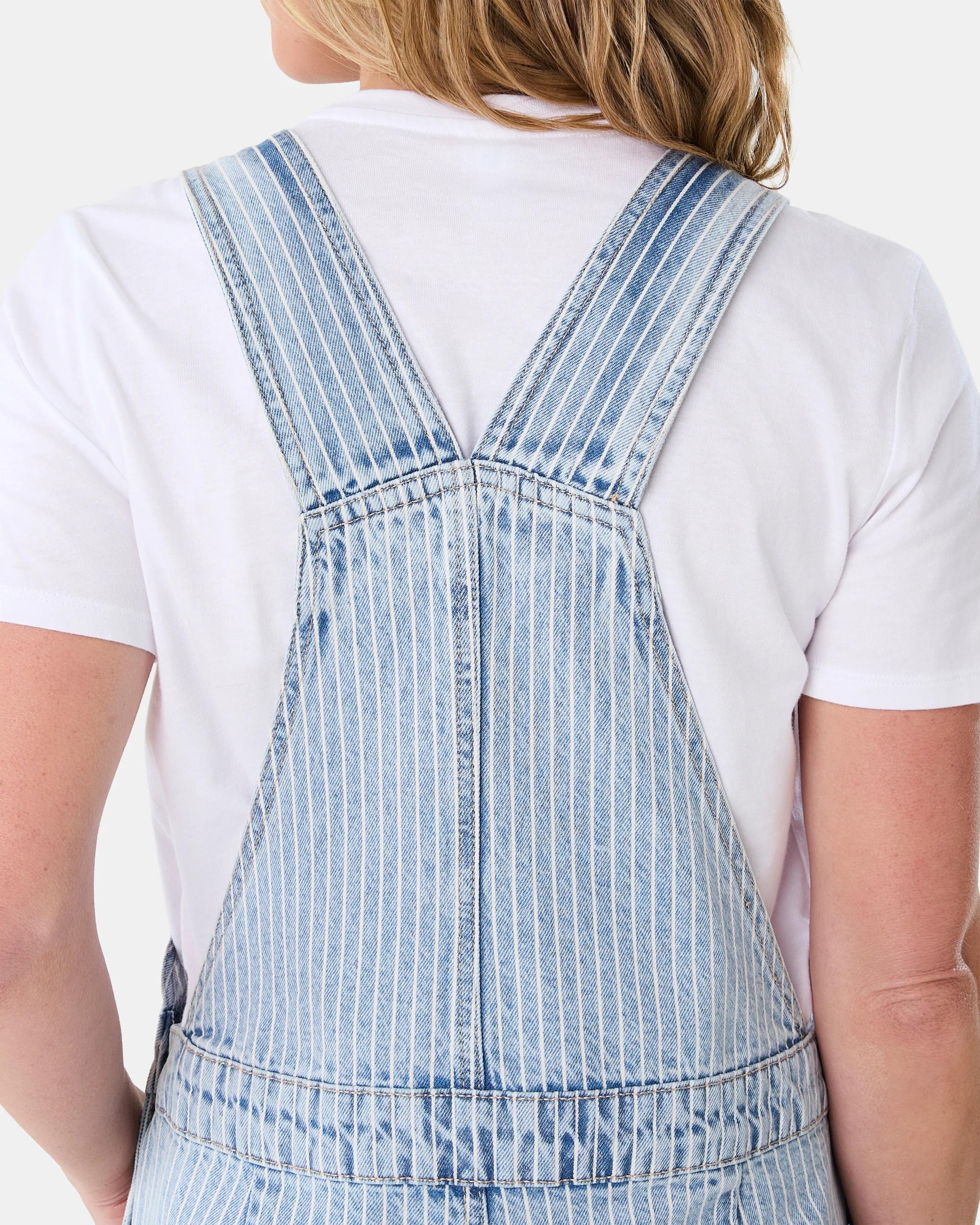 8 Sleeveless Stripe Dungaree Pinstripe, 8 of 10