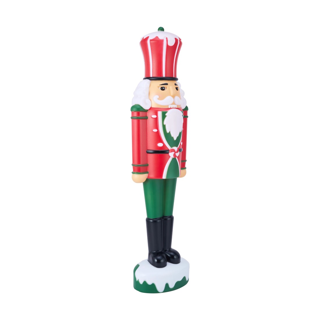 4 Battery Operated LED Light Up Blow Mold Nutcracker, 4 of 7