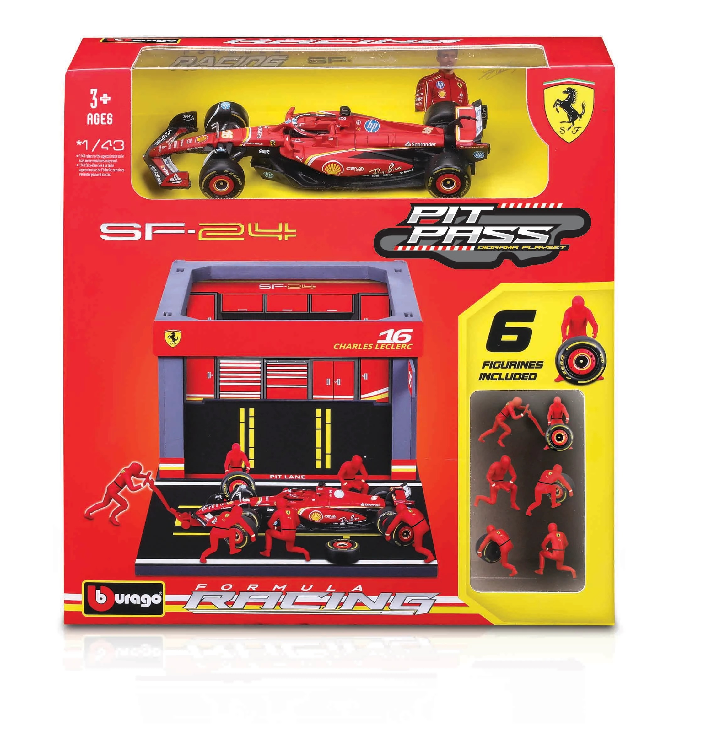 7 Bburago 1:43 F1 Pit Pass - Assorted, 7 of 9