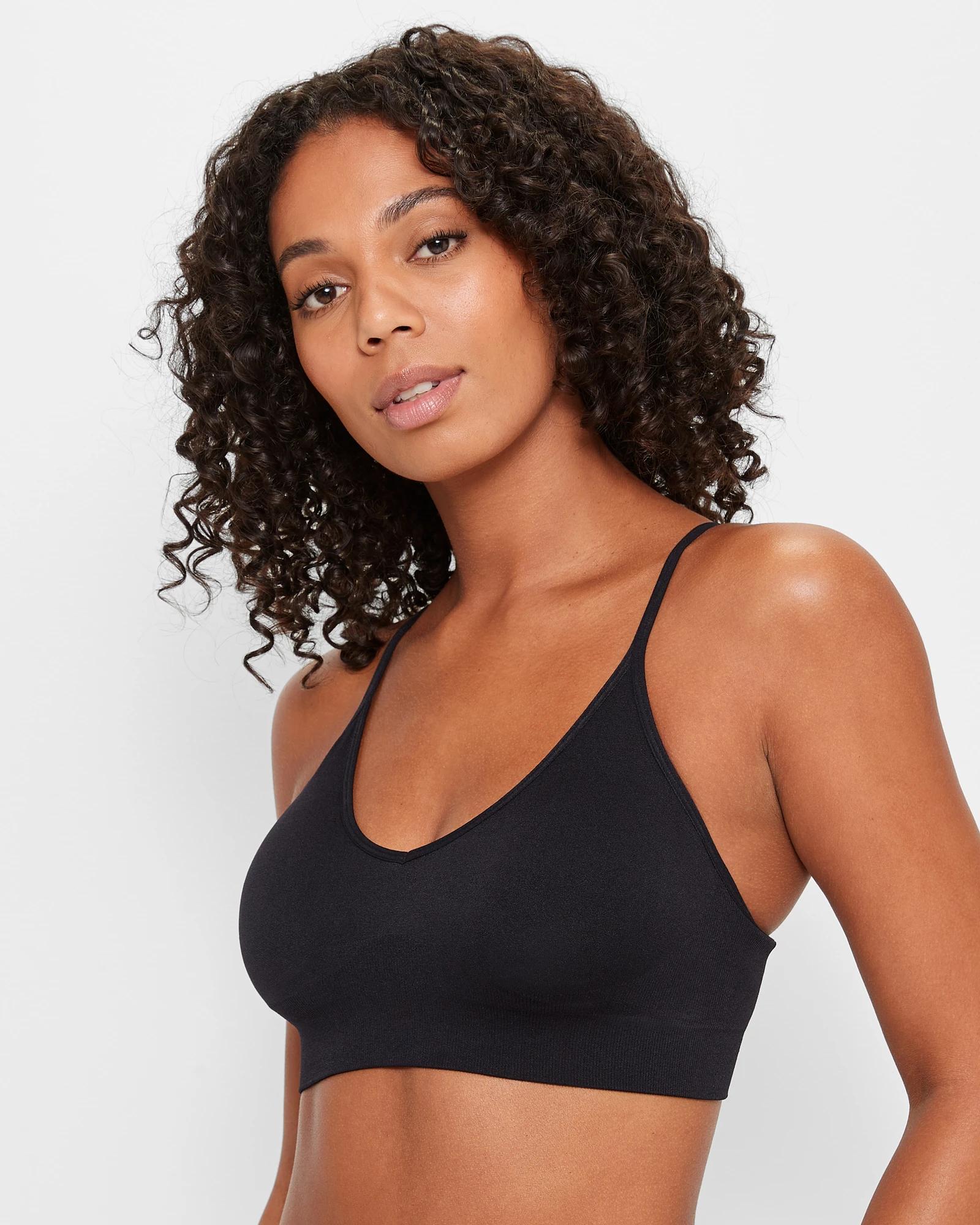 2 Target Seamfree Low Impact Sports Crop Top BLACK, 2 of 3