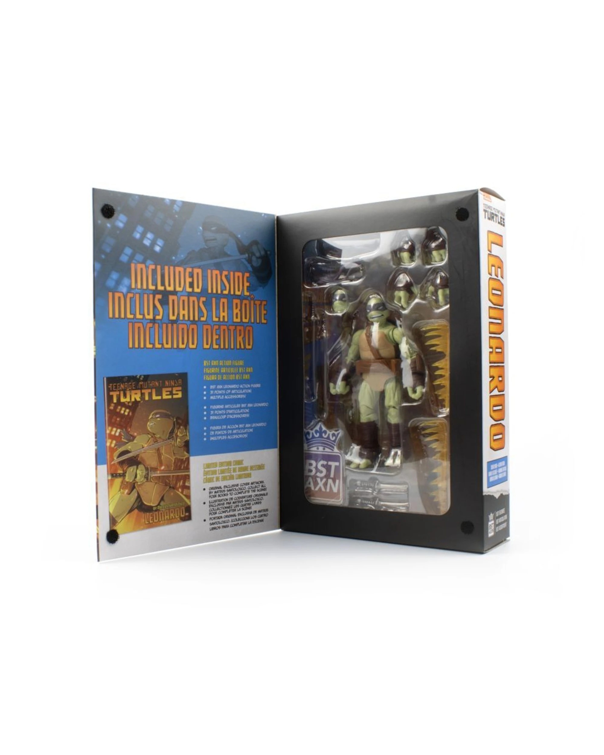 6 Teenage Mutant Ninja Turtles - Comics Leonardo BST AXN Figure 5 Inch IDW Comic - Multi, 6 of 6