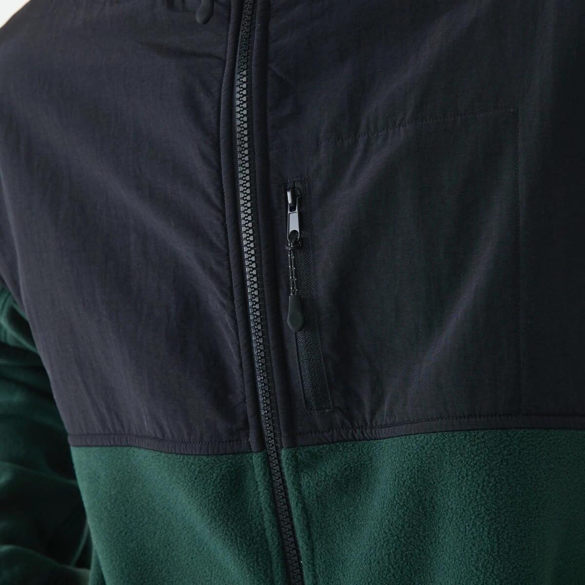 6 Active Mens Polar Fleece Full Zip Hoodie Hunt Green, 6 of 6