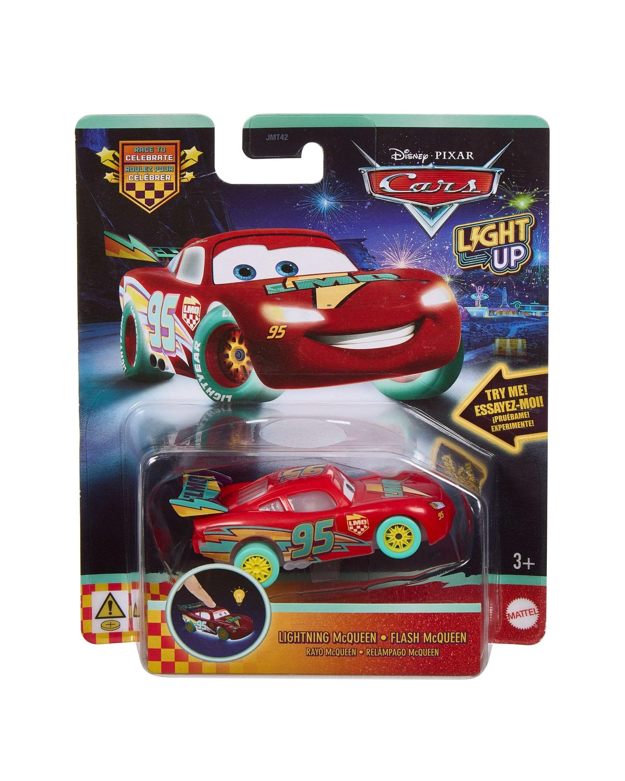 1 Disney Pixar Cars Lightning McQueen Light Up Vehicle, 1 of 5