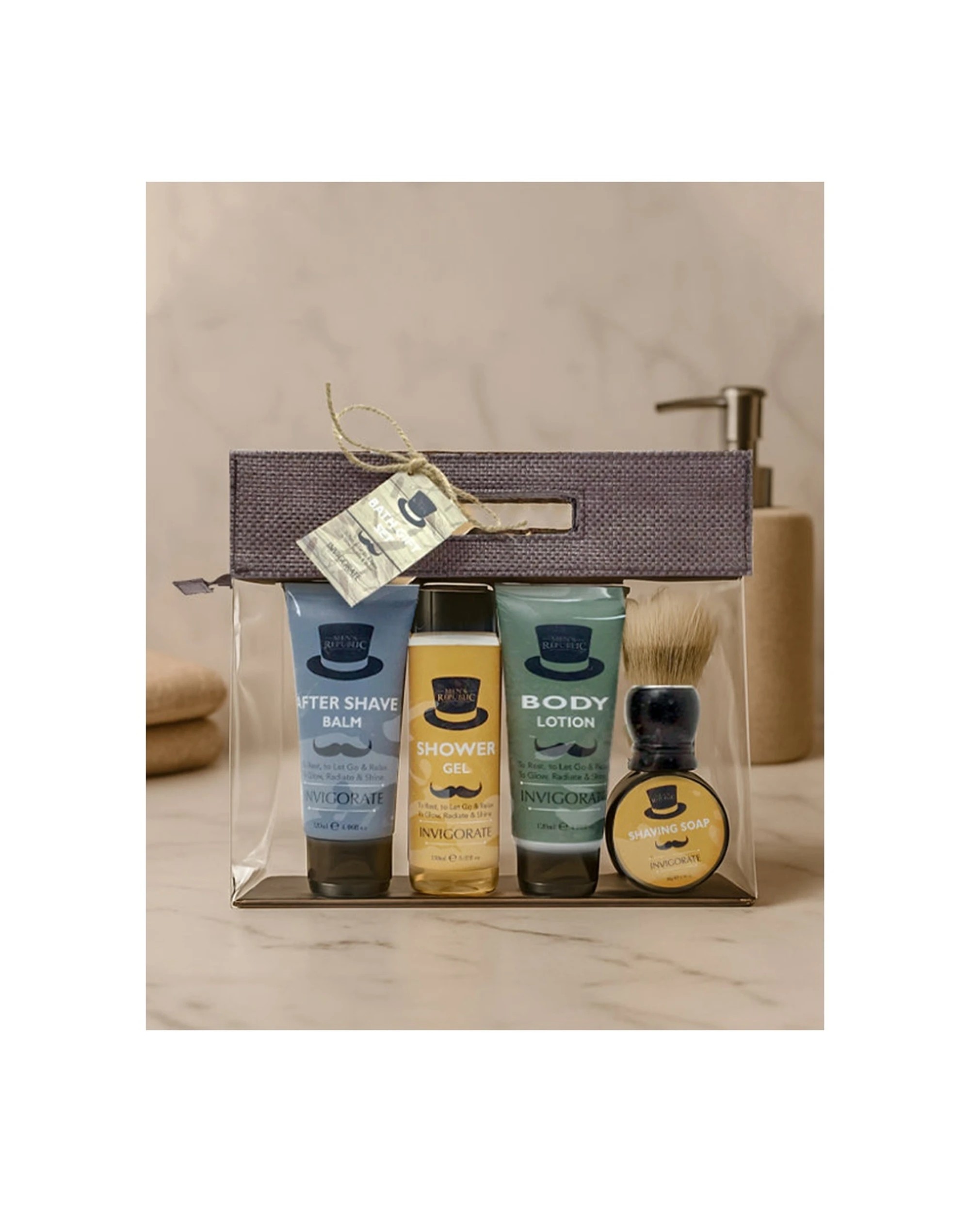 4 Mens Republic Grooming Kit Cleansing Care 120Ml After Shave Balm Set, 4 of 4