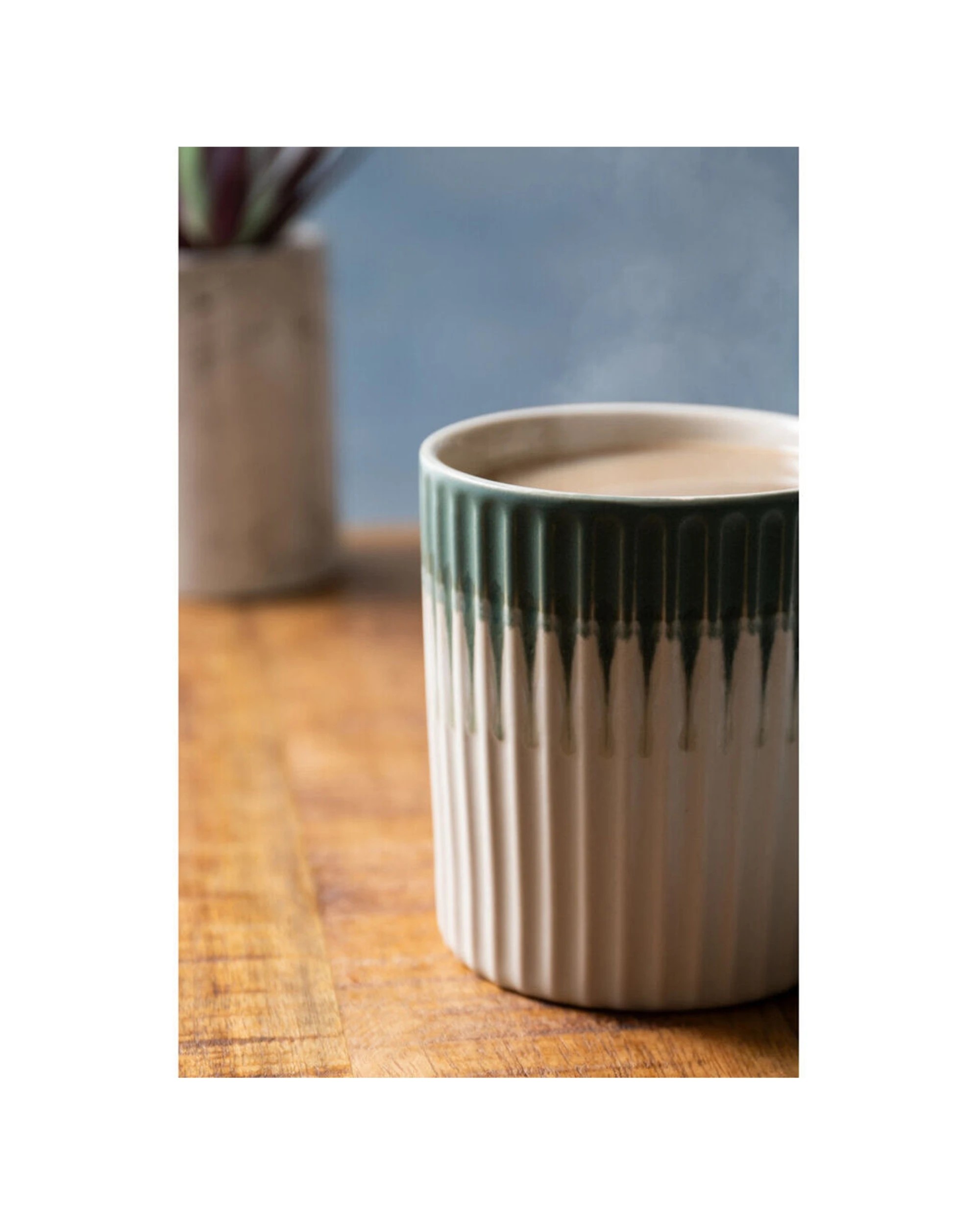 5 Mikasa 4PK Textured Coffee Mug Cup Stoneware 410ml - Green, 5 of 8