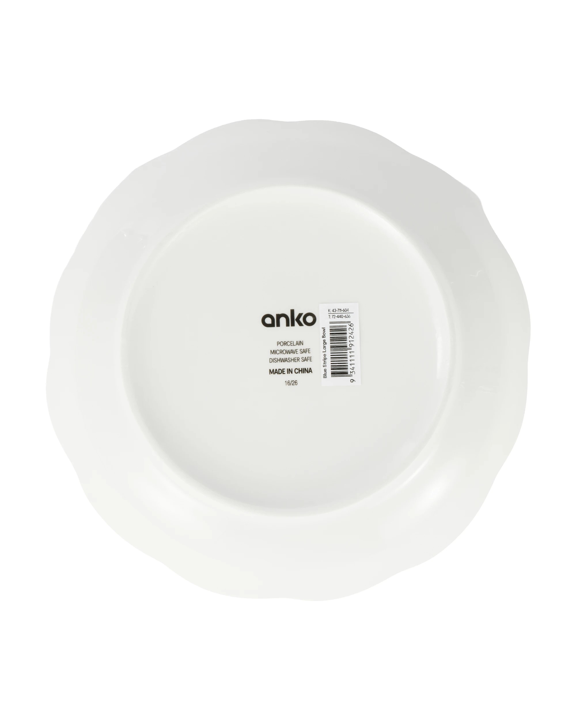4 Blue Stripe Large Bowl, 4 of 4