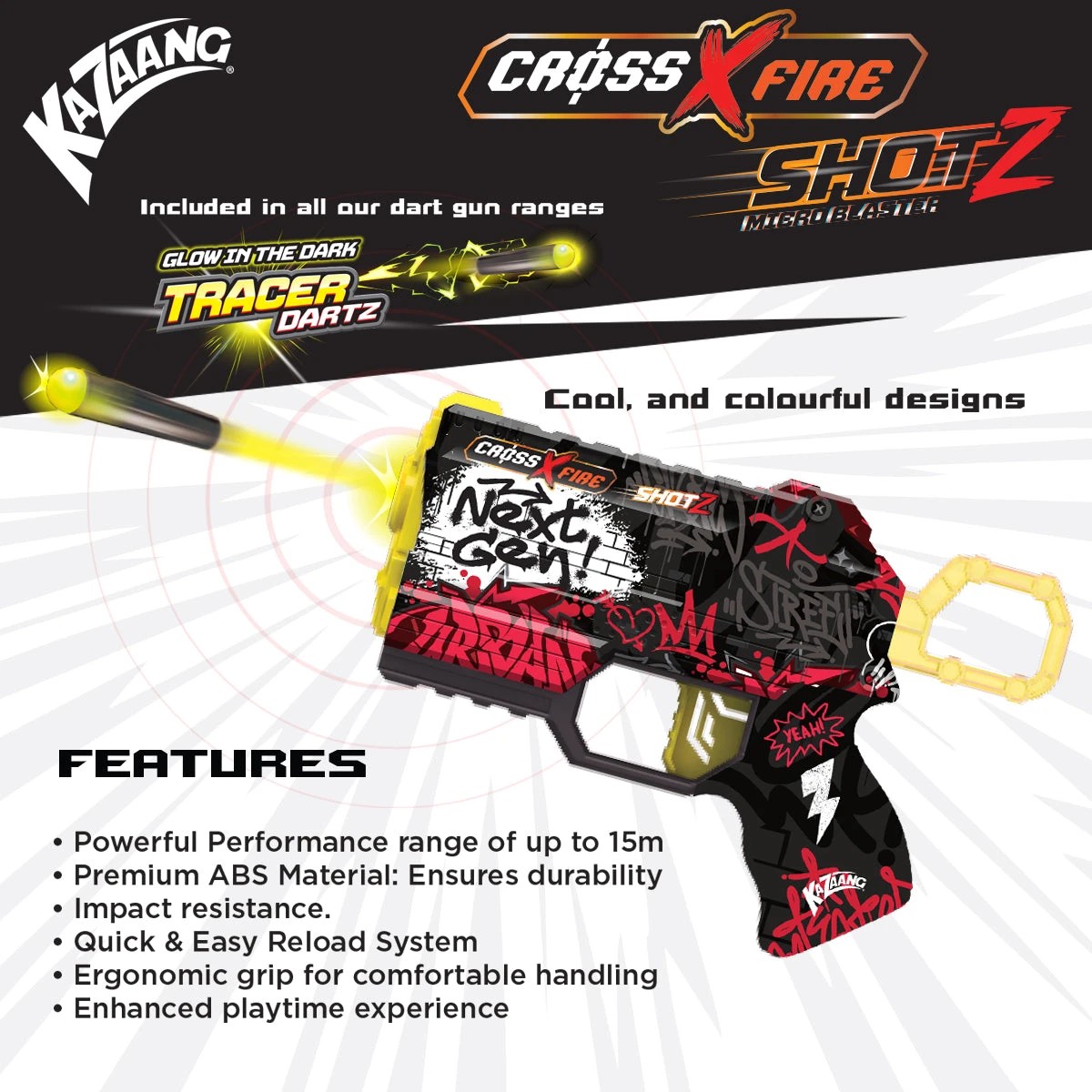 8 Kazaang CrossXFire Shotz - Mini Blaster - Next Gen, 8 of 9
