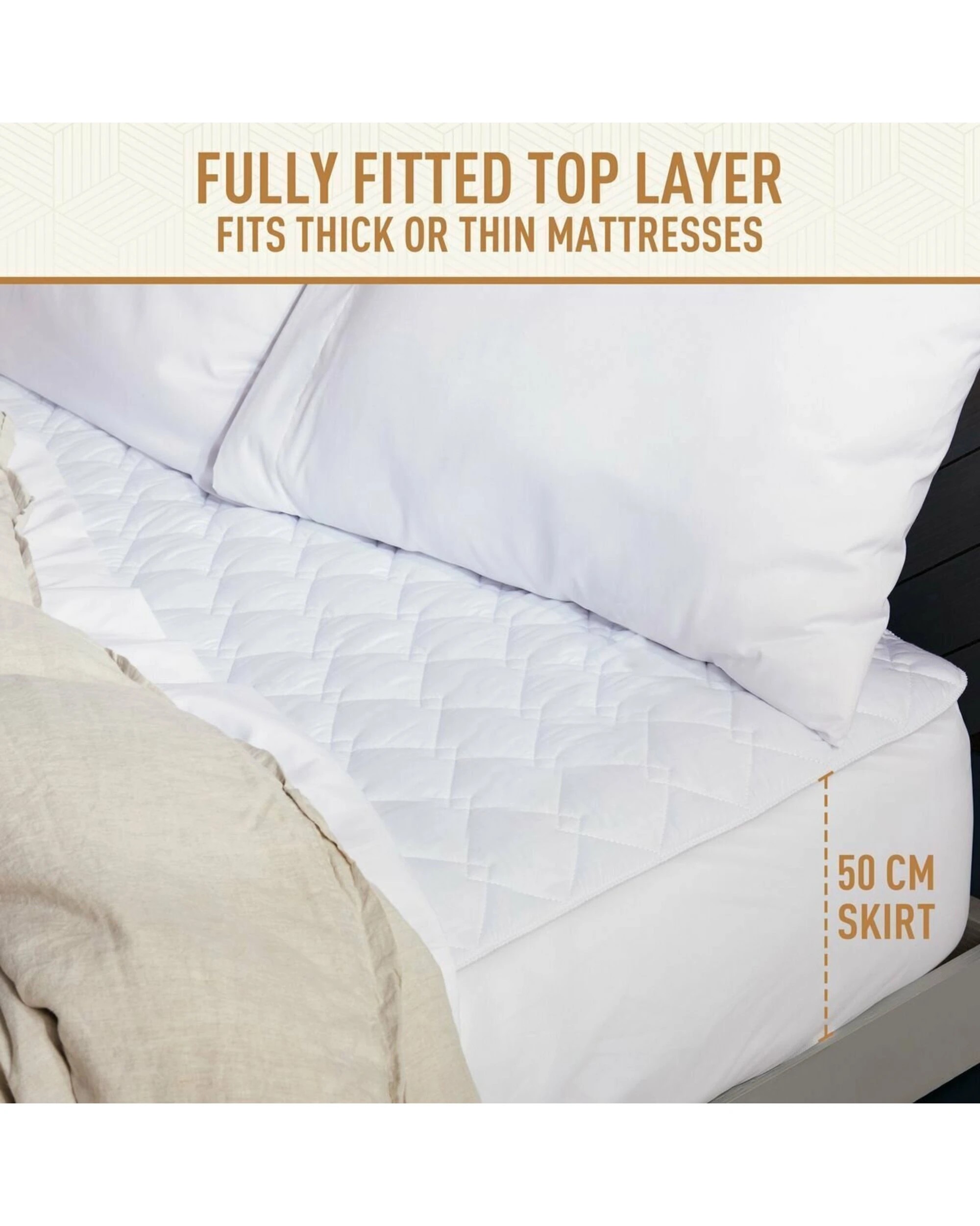 5 Sunbeam Sleep Perfect Quilted Anti Bacterial Queen Electric Blanket, 5 of 5