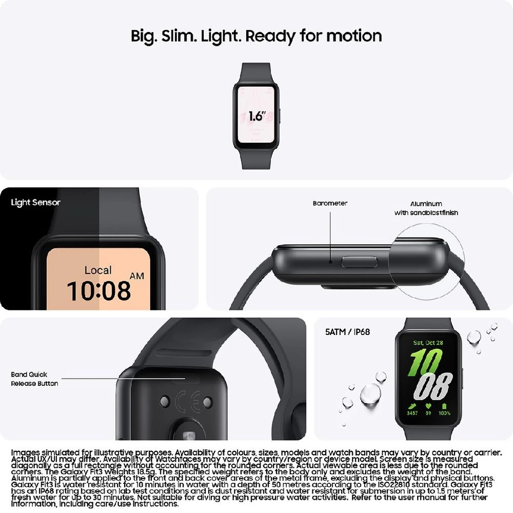 2 Samsung Galaxy Fit3 Bluetooth Dark Grey, 2 of 7
