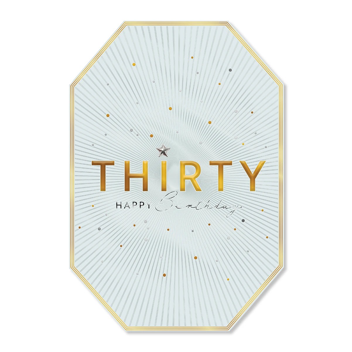 3 Hallmark 30th Birthday Card - Golden, 3 of 3
