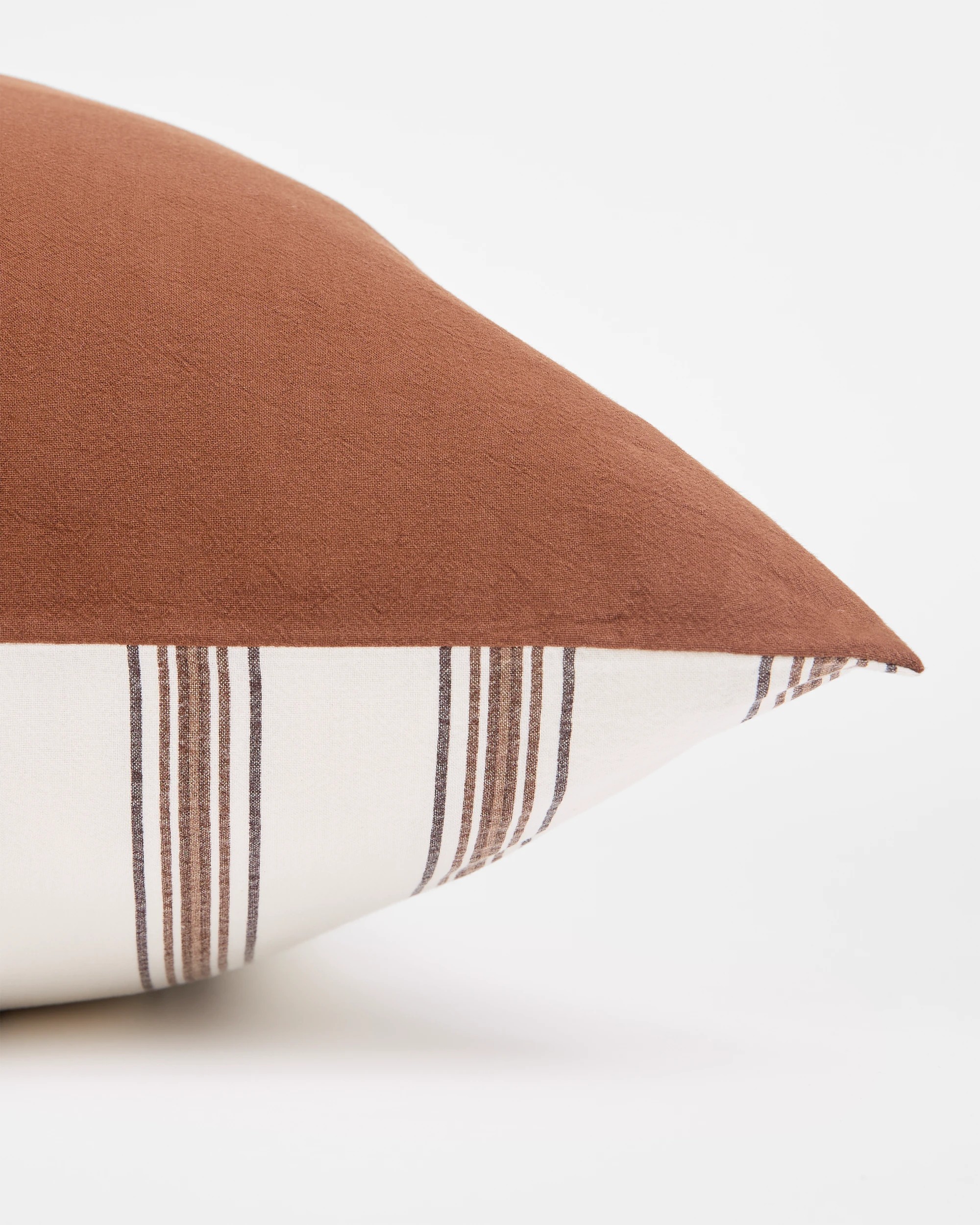 2 Arlo Cotton Stonewash European Pillowcase - One Size - Brown, 2 of 5