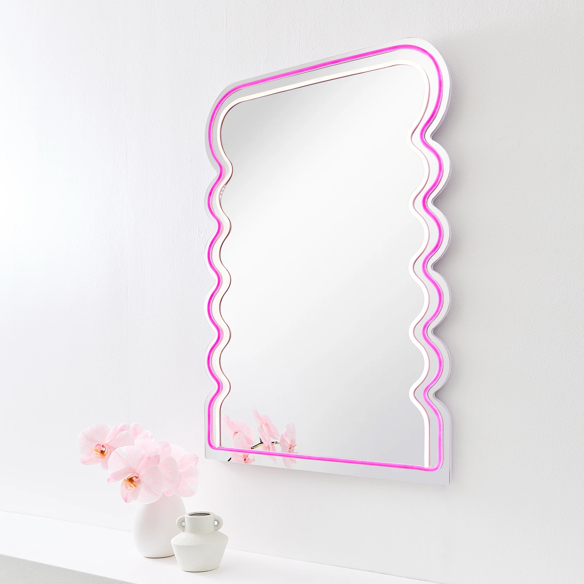 1 Wavy LED Mirror, 1 of 7