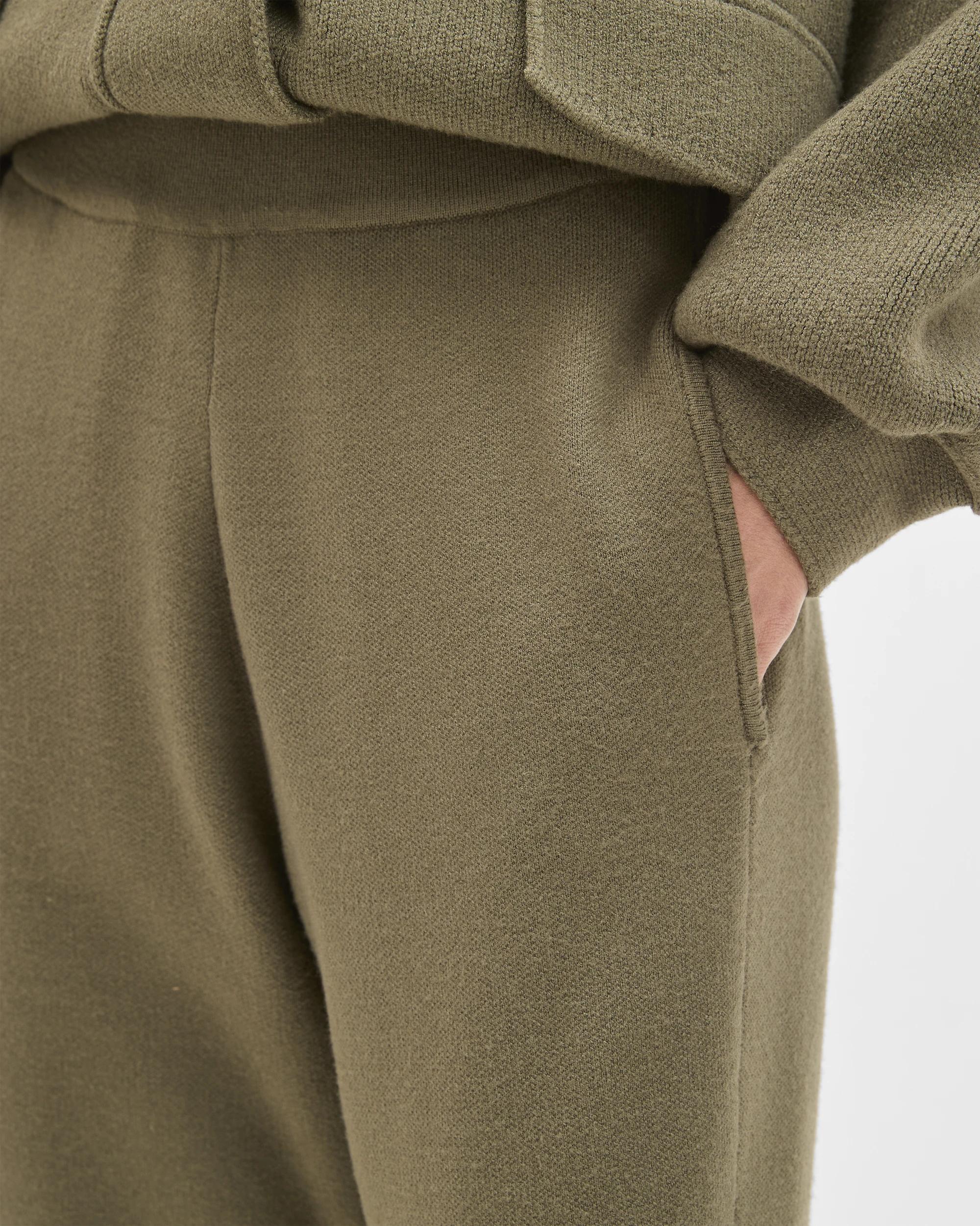 4 Target Woman Clean Knit Barrel Leg Pants DUSTY OLIVE, 4 of 5