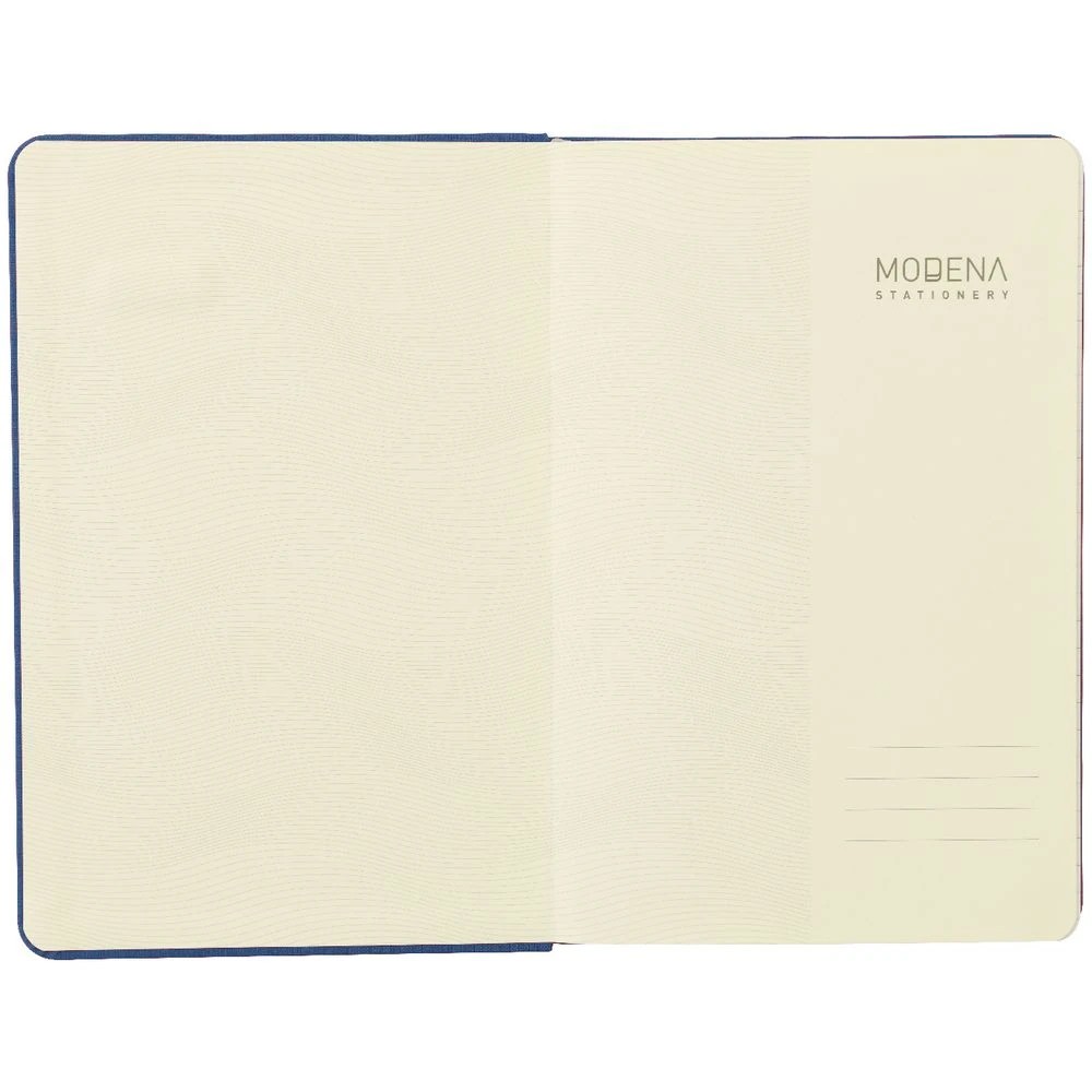 3 Modena A5 Linen Ruled Notebook Navy, 3 of 5