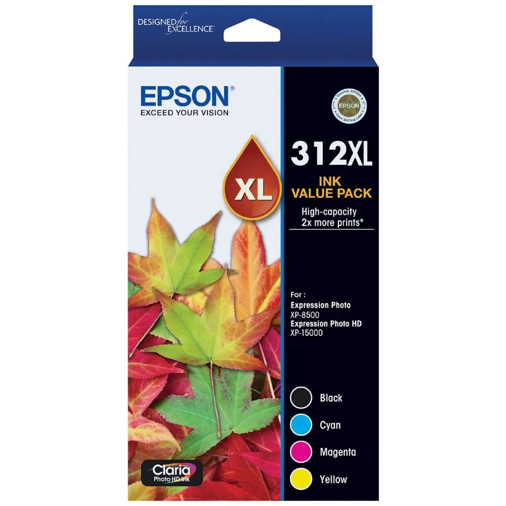 1 Epson 312XL Ink Cartridge Value 4 Pack, 1 of 1