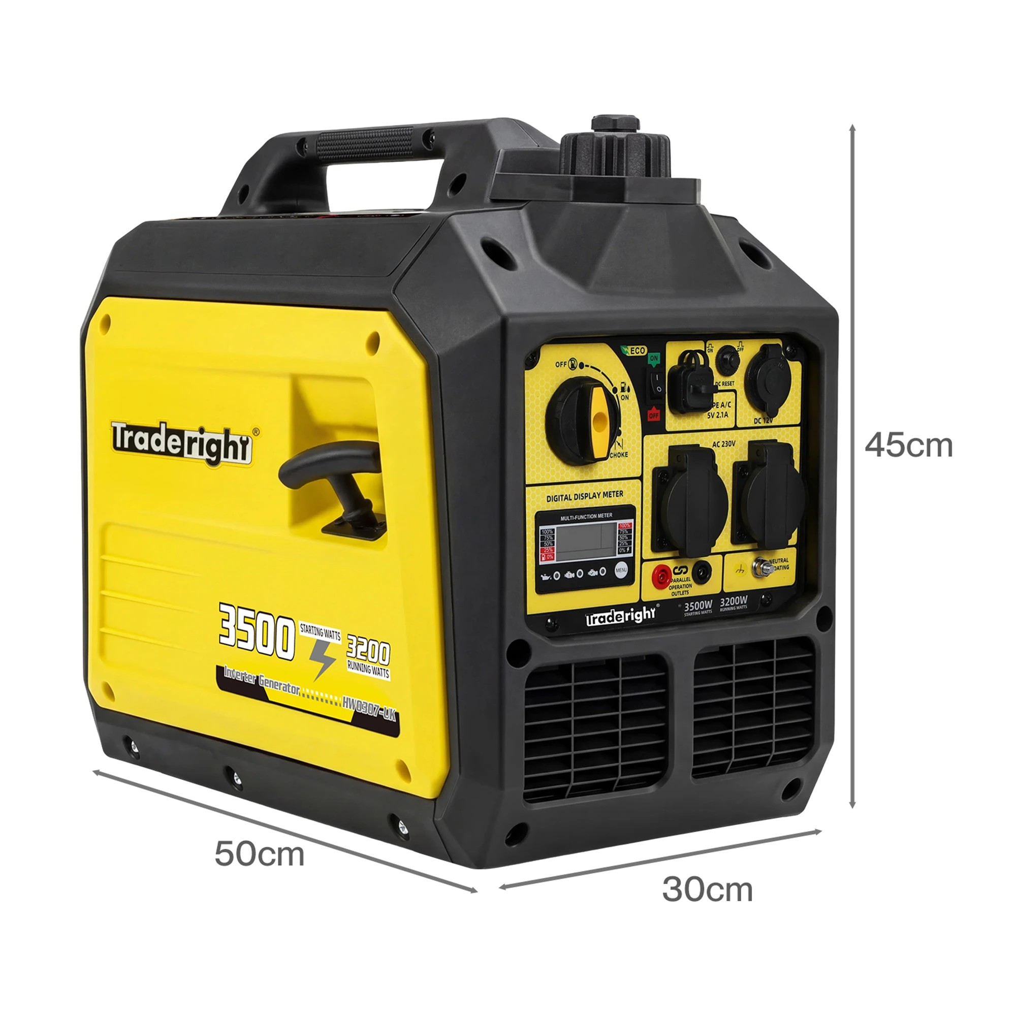 3 Traderight Portable Inverter Generator Petrol Silent, 3 of 8