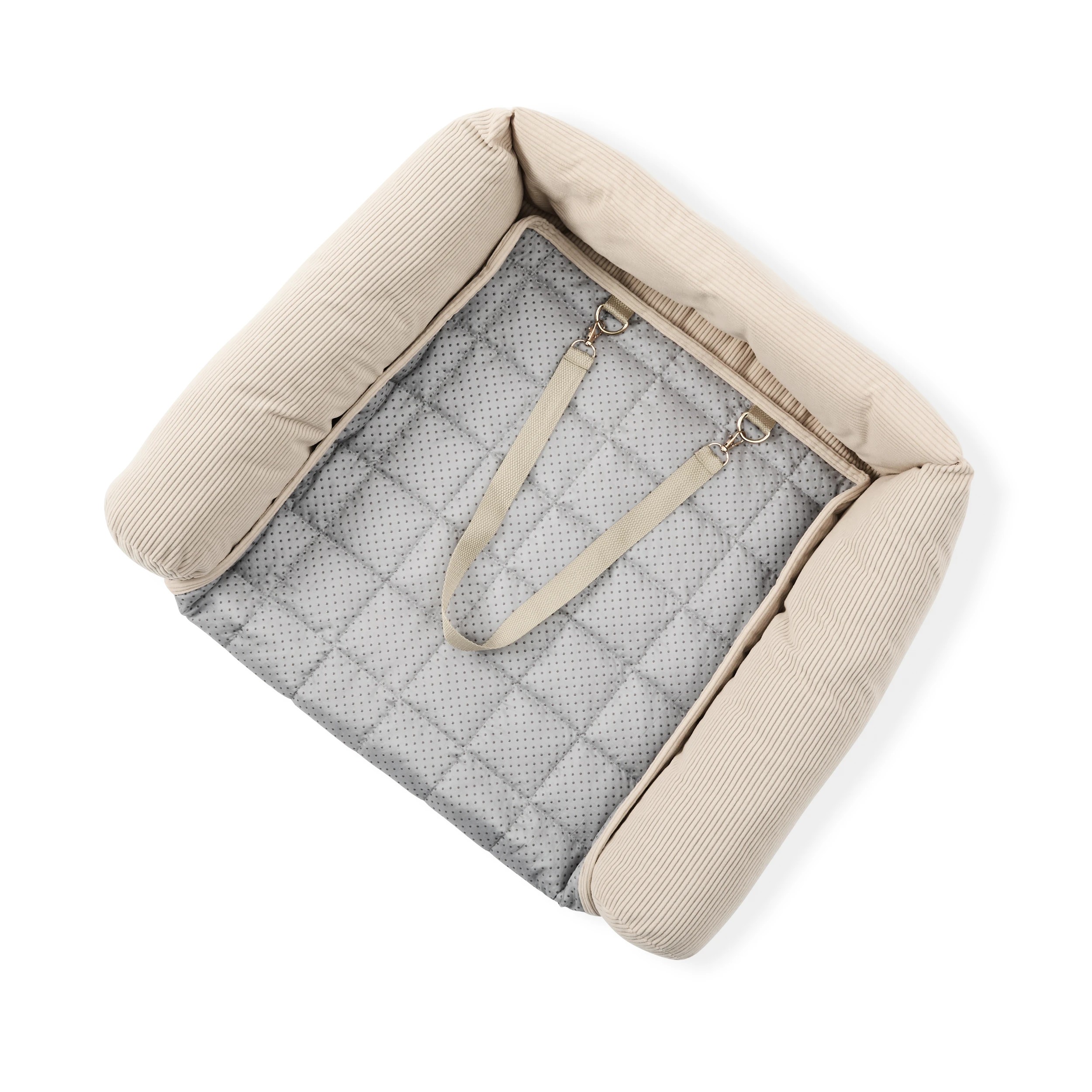 5 Pet Corduroy Couch Topper - Single Bed, Brown, 5 of 8