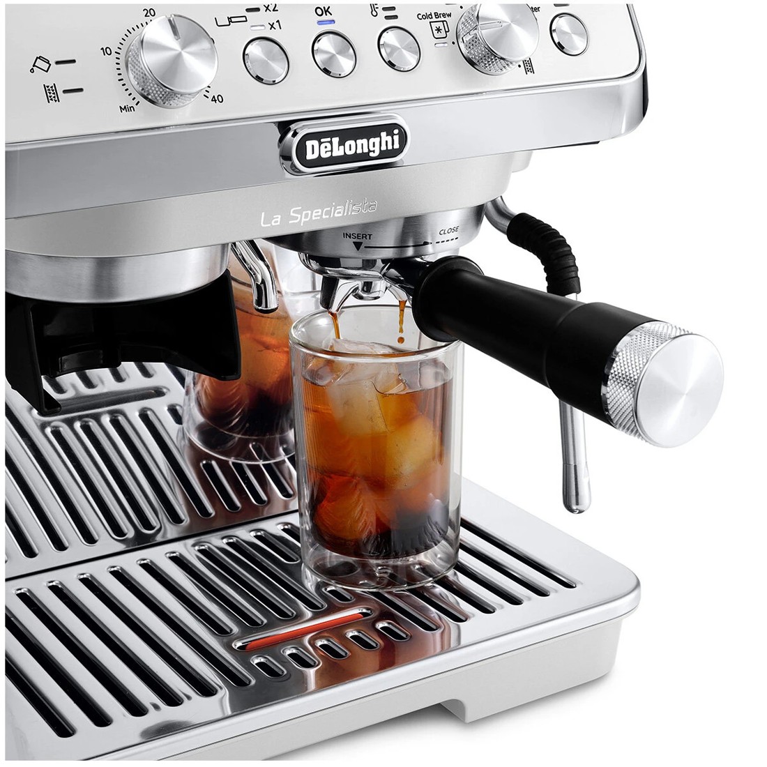 5 De'Longhi La Specialista Arte Evo with Cold Brew Manual Espresso Coffee Machine White, 5 of 5