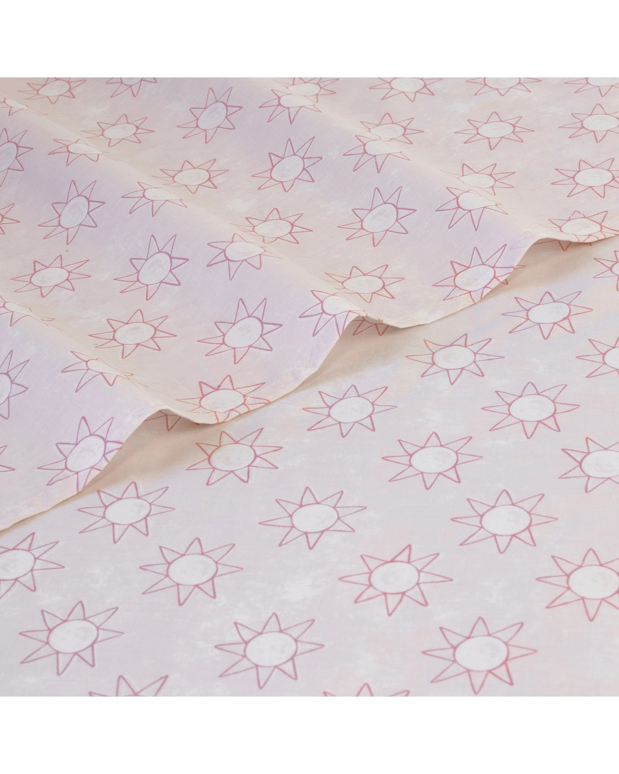 3 Jelly Bean Kids Suns Polyester Cotton Bedding Bed Sheet Set - Single Bed - Pink, 3 of 5