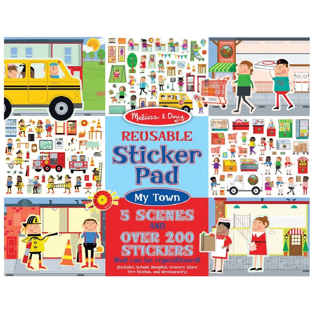 1 Melissa & Doug Reusable Stickers Town, 1 of 3