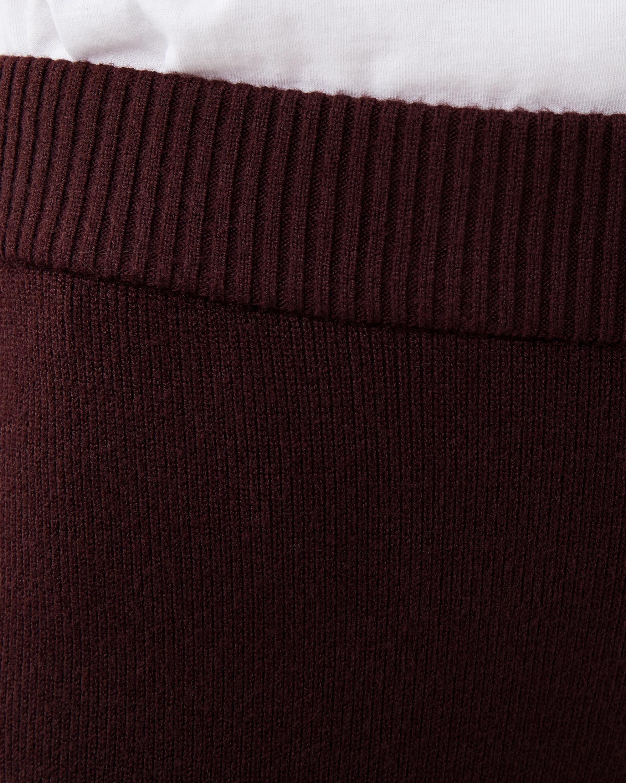 4 Side Stripe True Knit Pants Choc Plum, 4 of 5