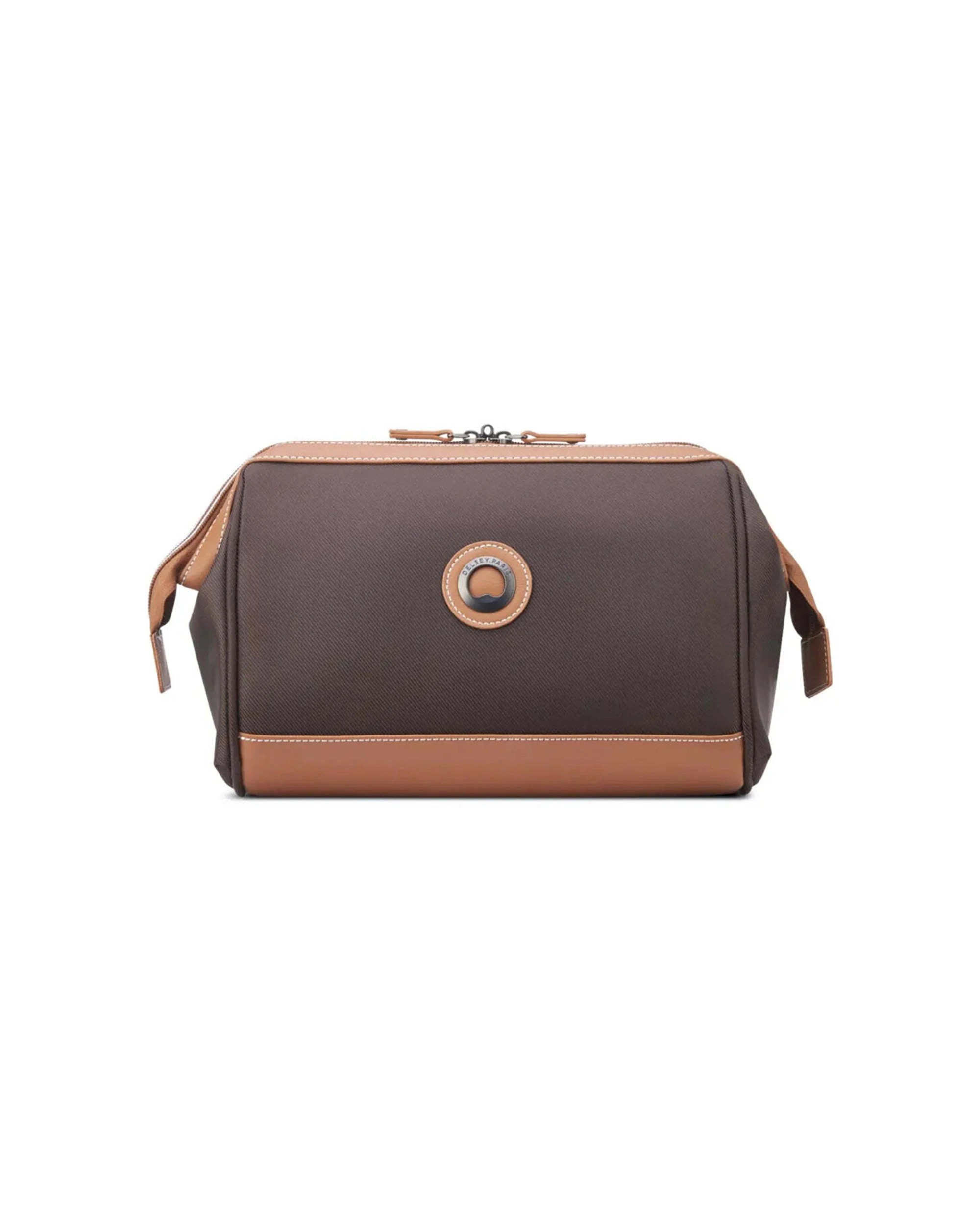 1 Delsey Chatelet Air 2.0 Toiletry Bag Large Opening Fully Lined Interior - Brown, 1 of 6