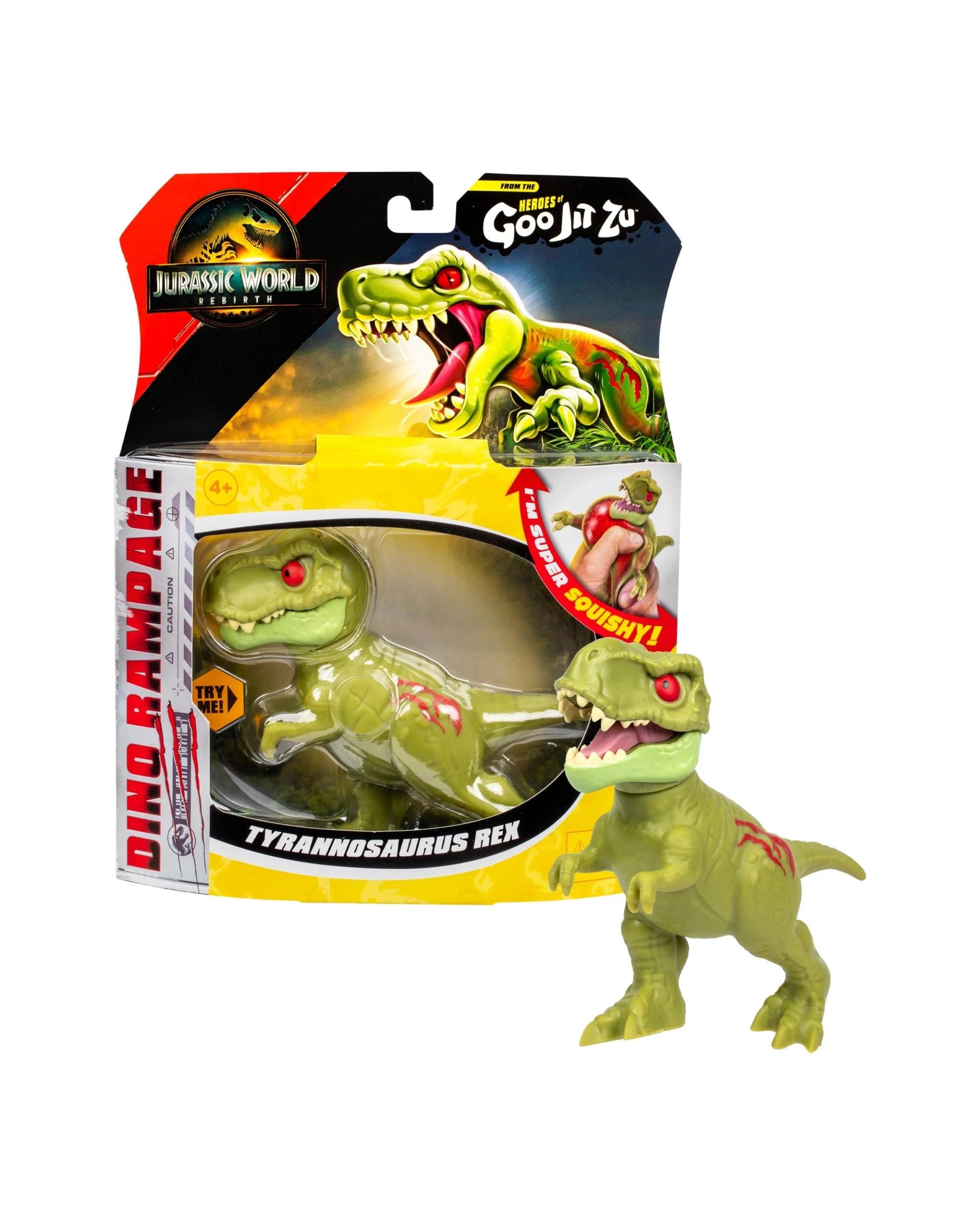 1 Heroes of Goo-Jit-Zu Series 6 Hero Pack Jurassic World Rebirth Tyrannosaurus Rex, 1 of 10