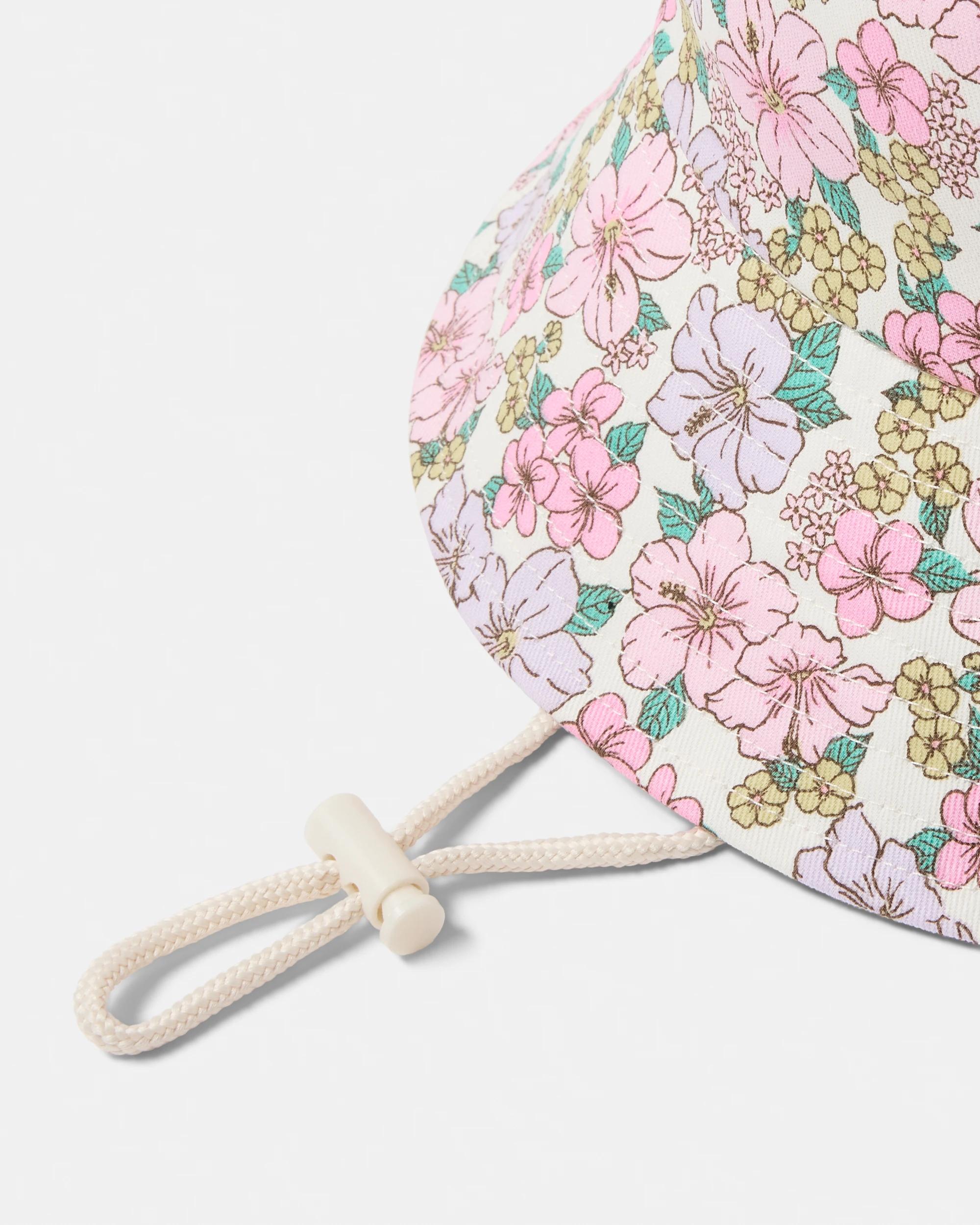 2 Sun Hat Wht Floral, 2 of 2