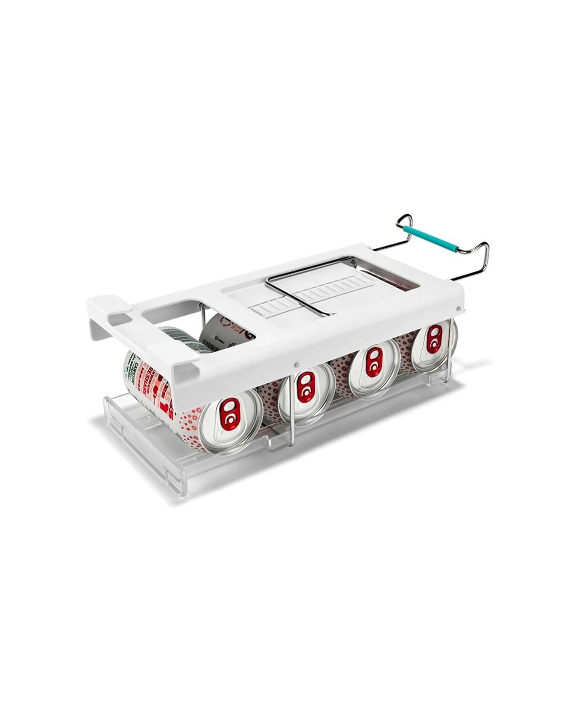 4 Joseph Joseph 2PK FridgeStore Under-Shelf Can Dispenser Fridge Organisation - White, 4 of 7