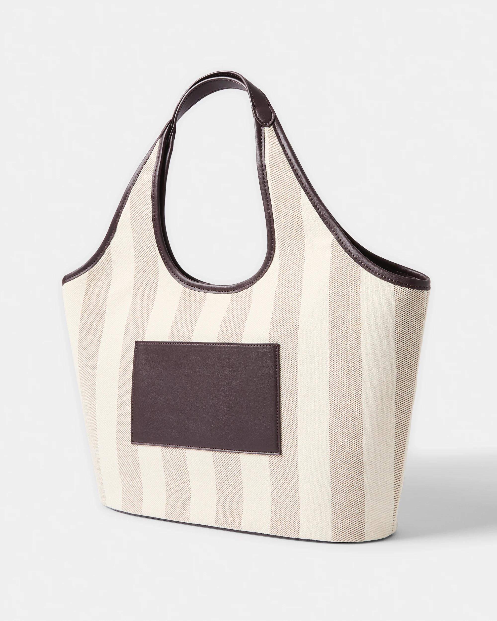 2 PU Large Tote Bag Natural, 2 of 5