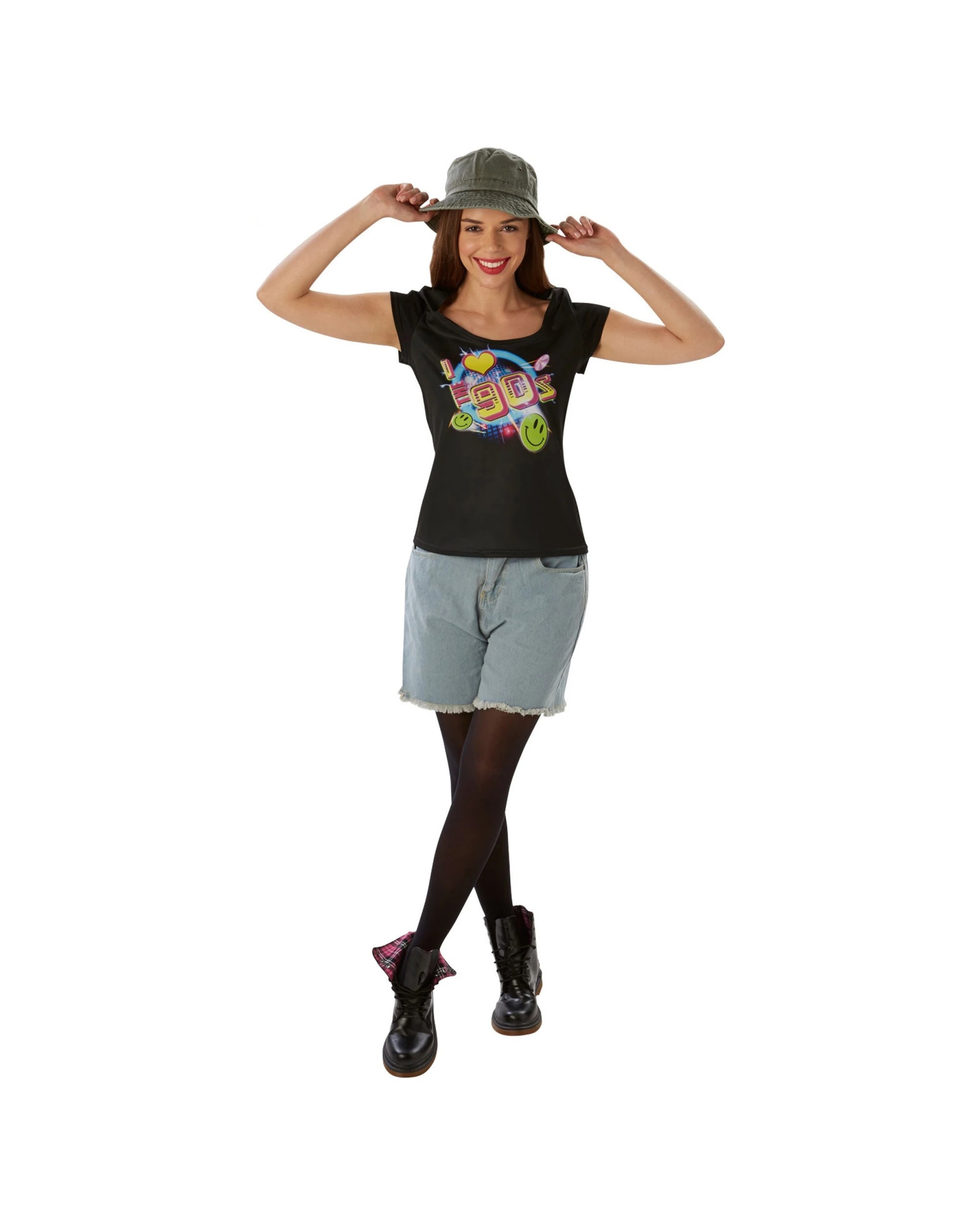 2 Rubies I Love The 90S T Shirt Womens Dress Up Costume Size L - Black, 2 of 3