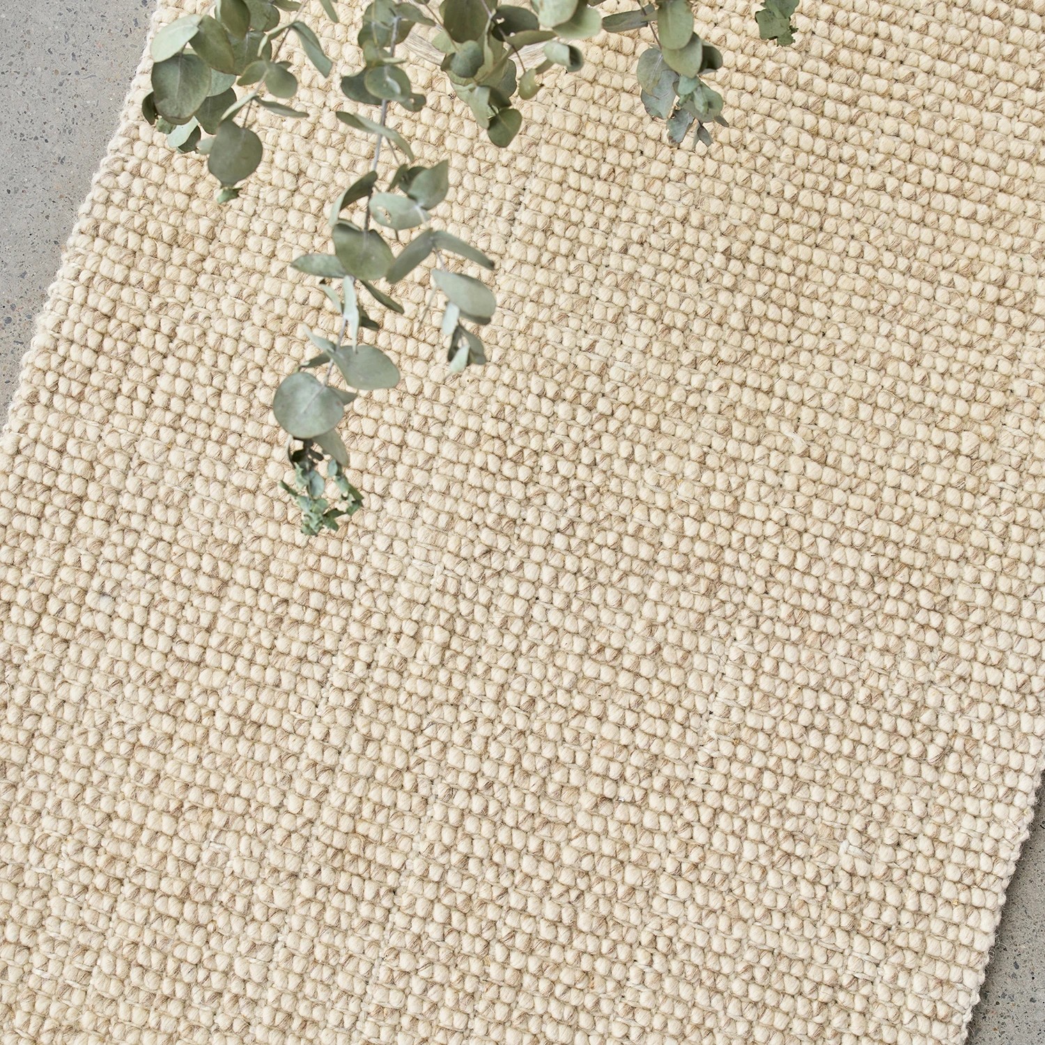 3 Common Ground Rugs Cadence Parker 300x80cm - Medium Runner Hand Loomed Wool & Jute Rug - Beige, 3 of 6