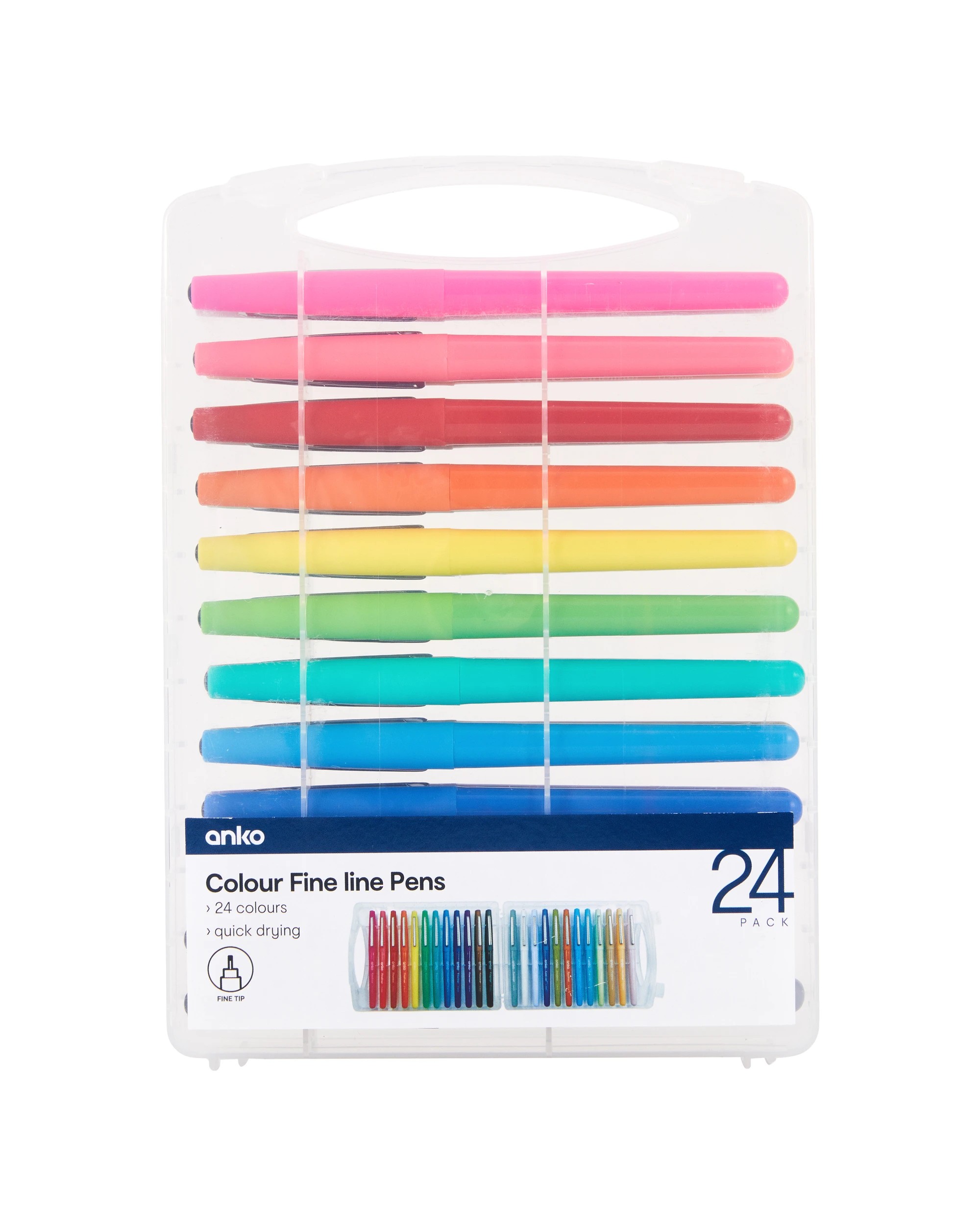 1 24 Pack Colour Fine Line Pens, 1 of 7